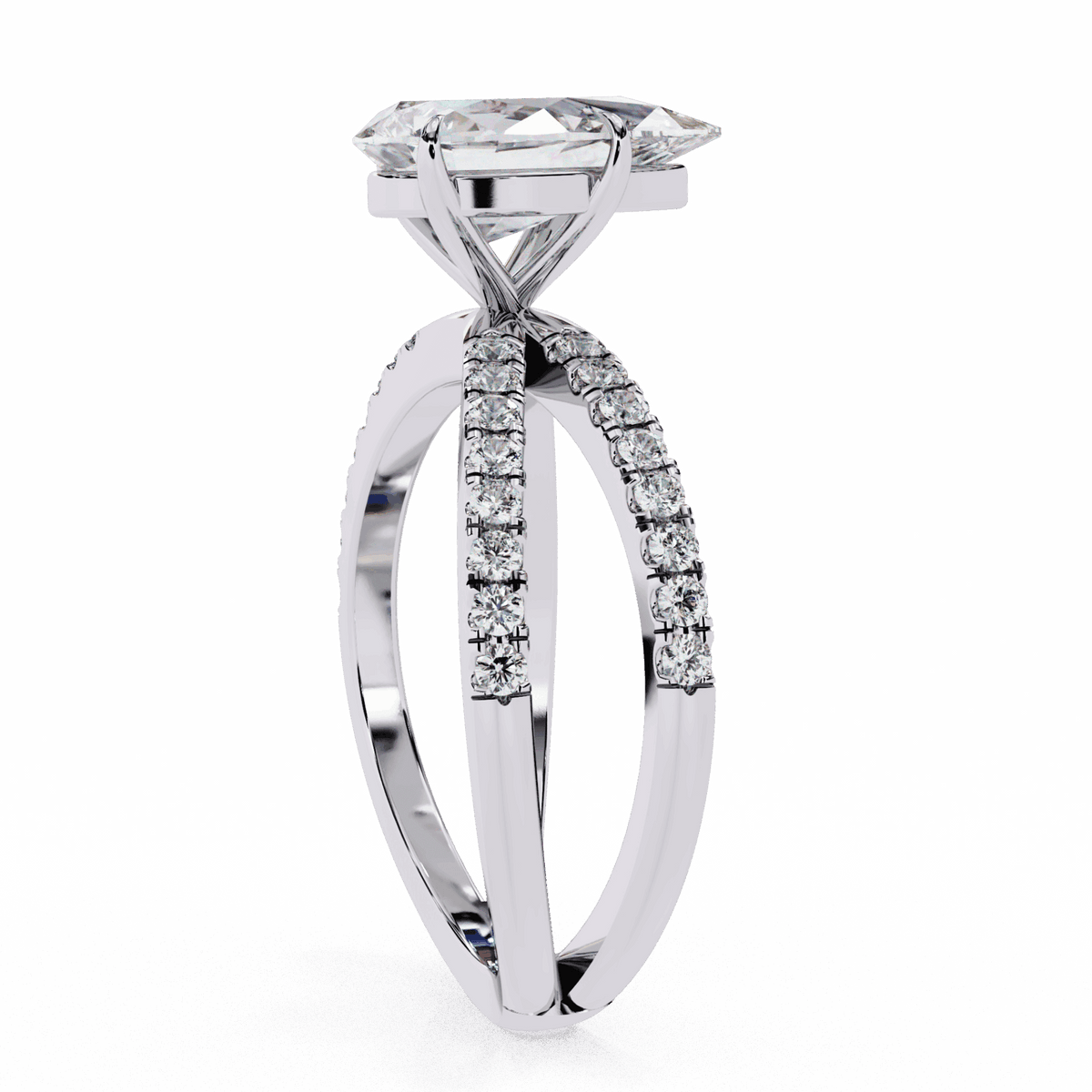 1.75 Carat Pear Endless Promise Solitaire Ring in Moissanite | House of Estara