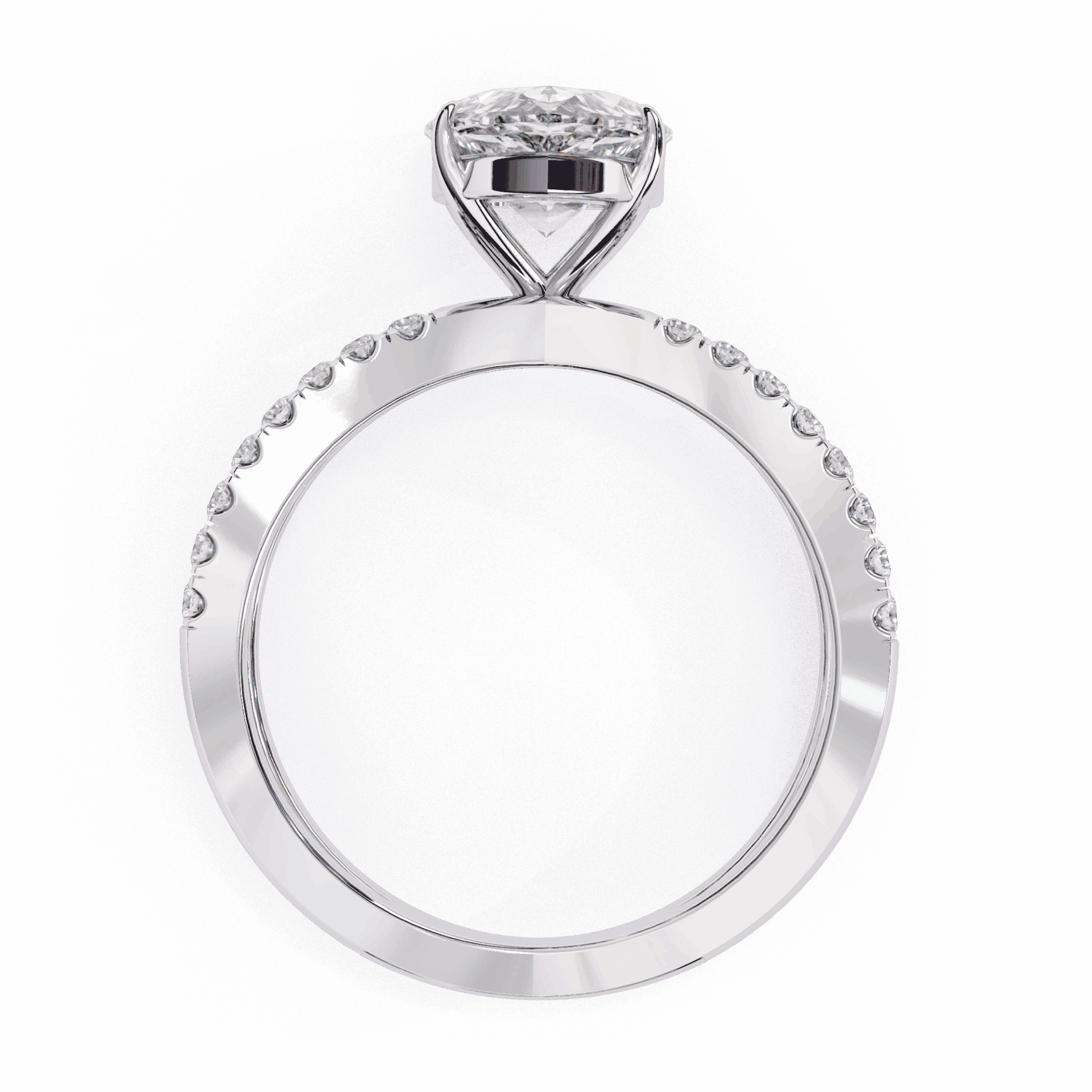 1.75 Carat Pear Endless Promise Solitaire Ring in Moissanite | House of Estara