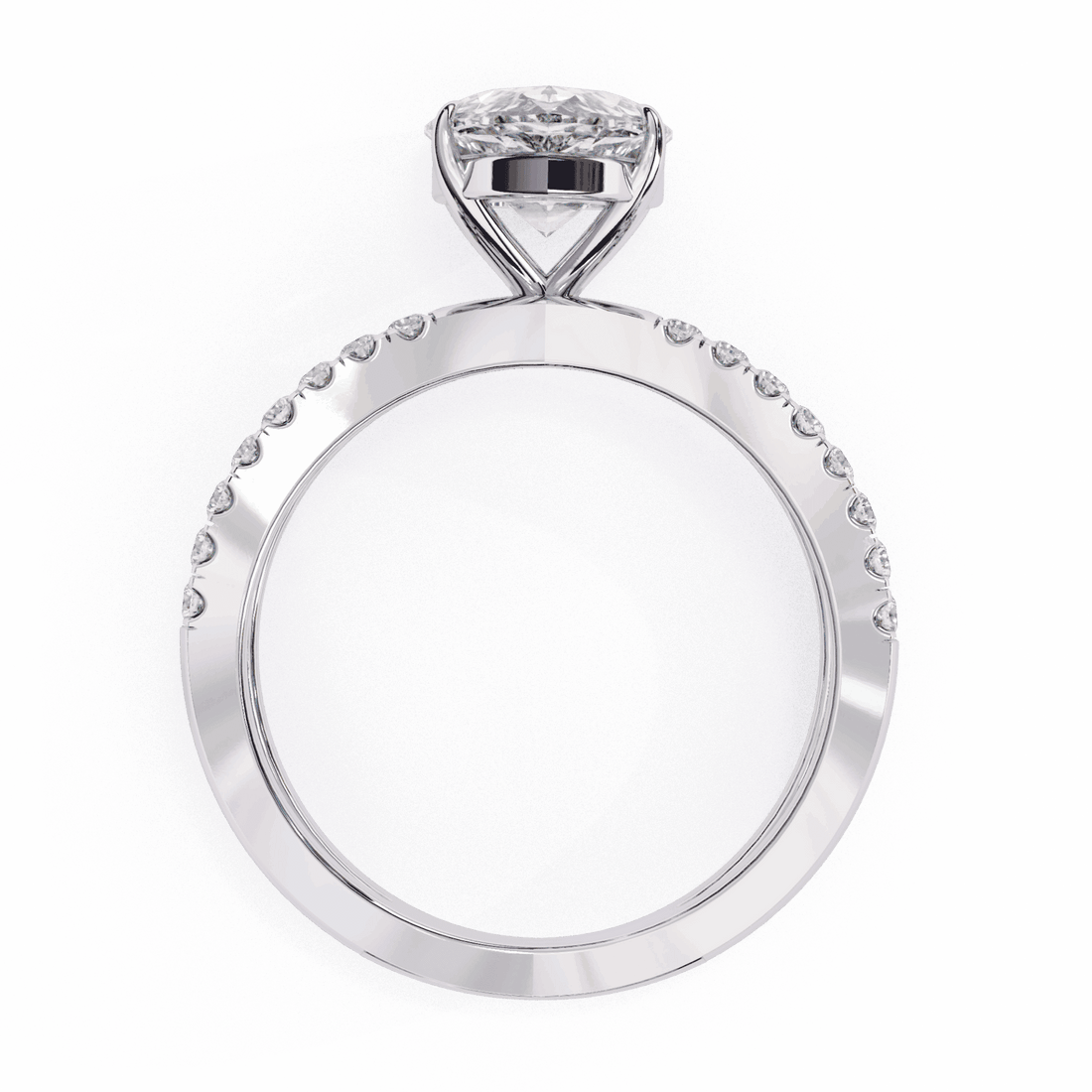 1.75 Carat Pear Endless Promise Solitaire Ring in Moissanite | House of Estara