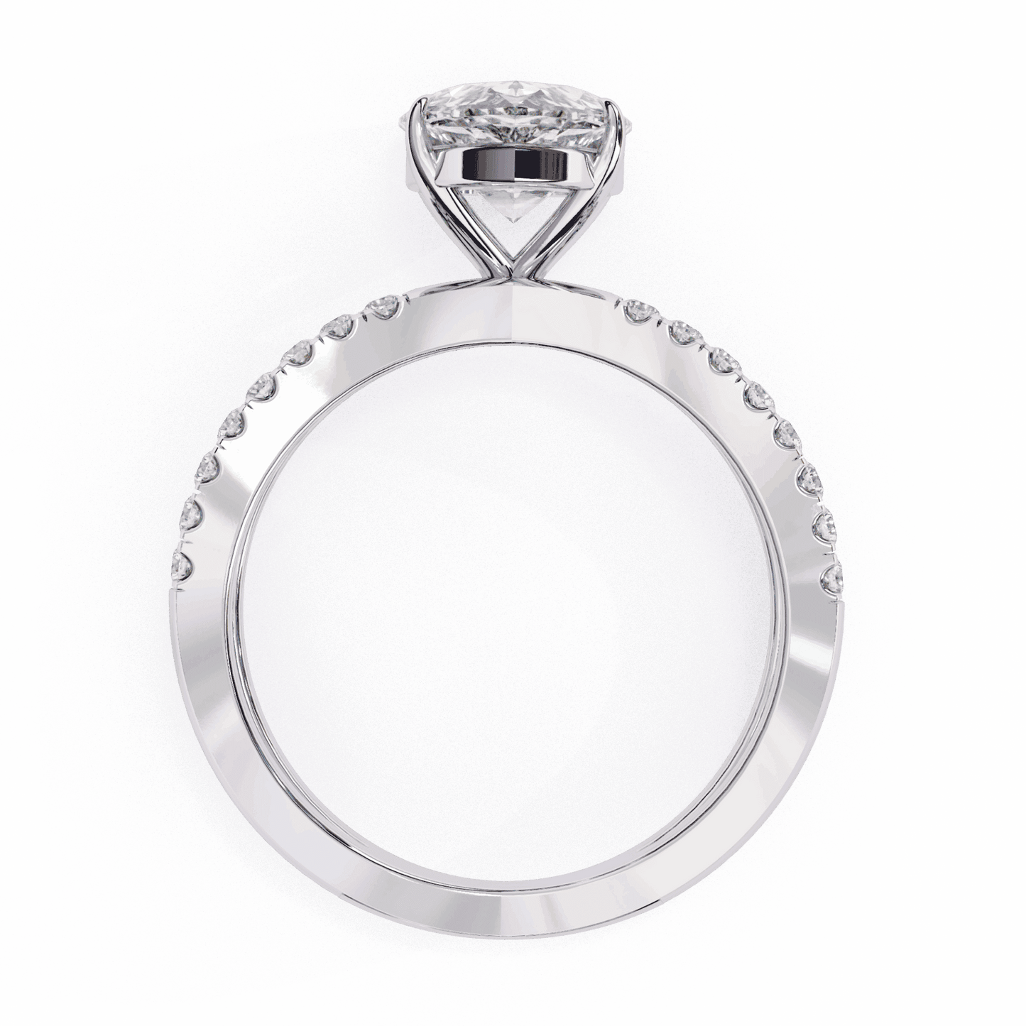 1.75 Carat Pear Endless Promise Solitaire Ring in Moissanite | House of Estara