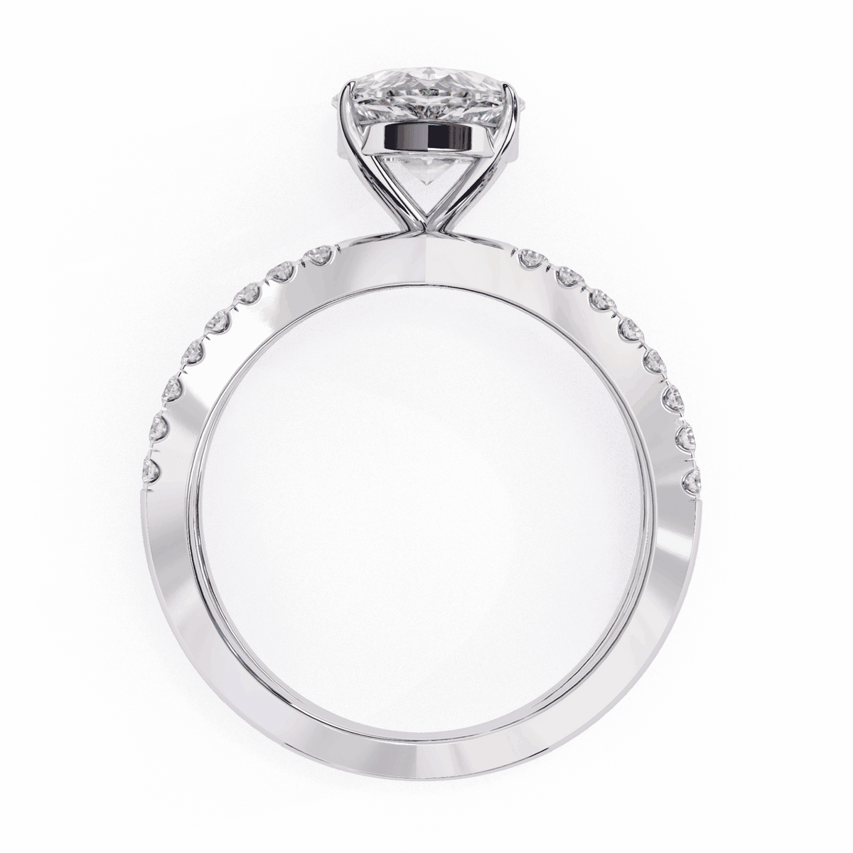1.75 Carat Pear Endless Promise Solitaire Ring in Moissanite | House of Estara
