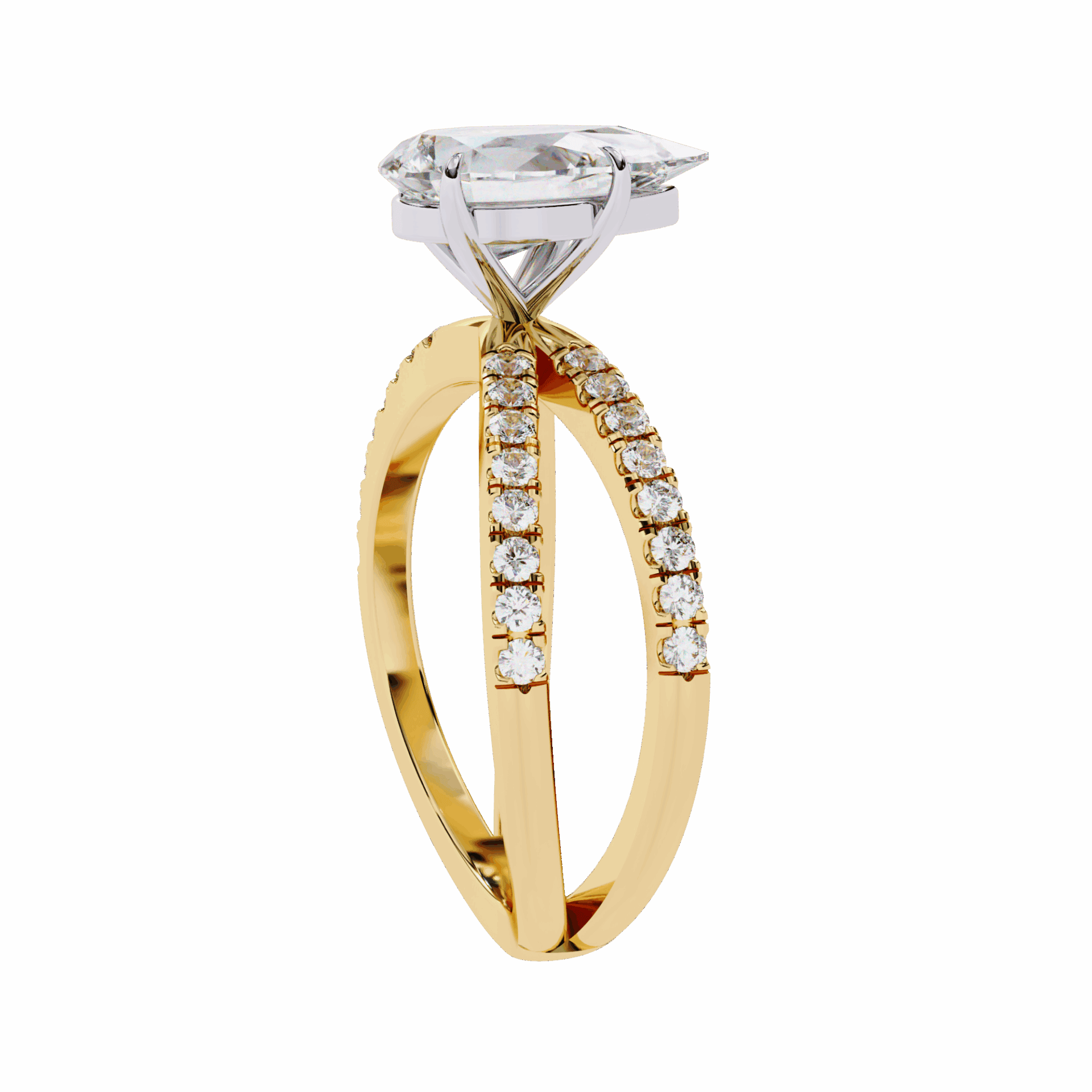 1.75 Carat Pear Endless Promise Solitaire Ring in Moissanite | House of Estara