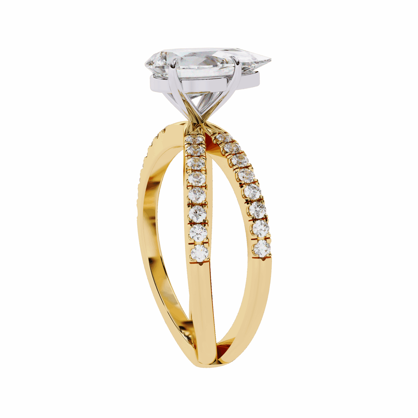 1.75 Carat Pear Endless Promise Solitaire Ring in Moissanite | House of Estara