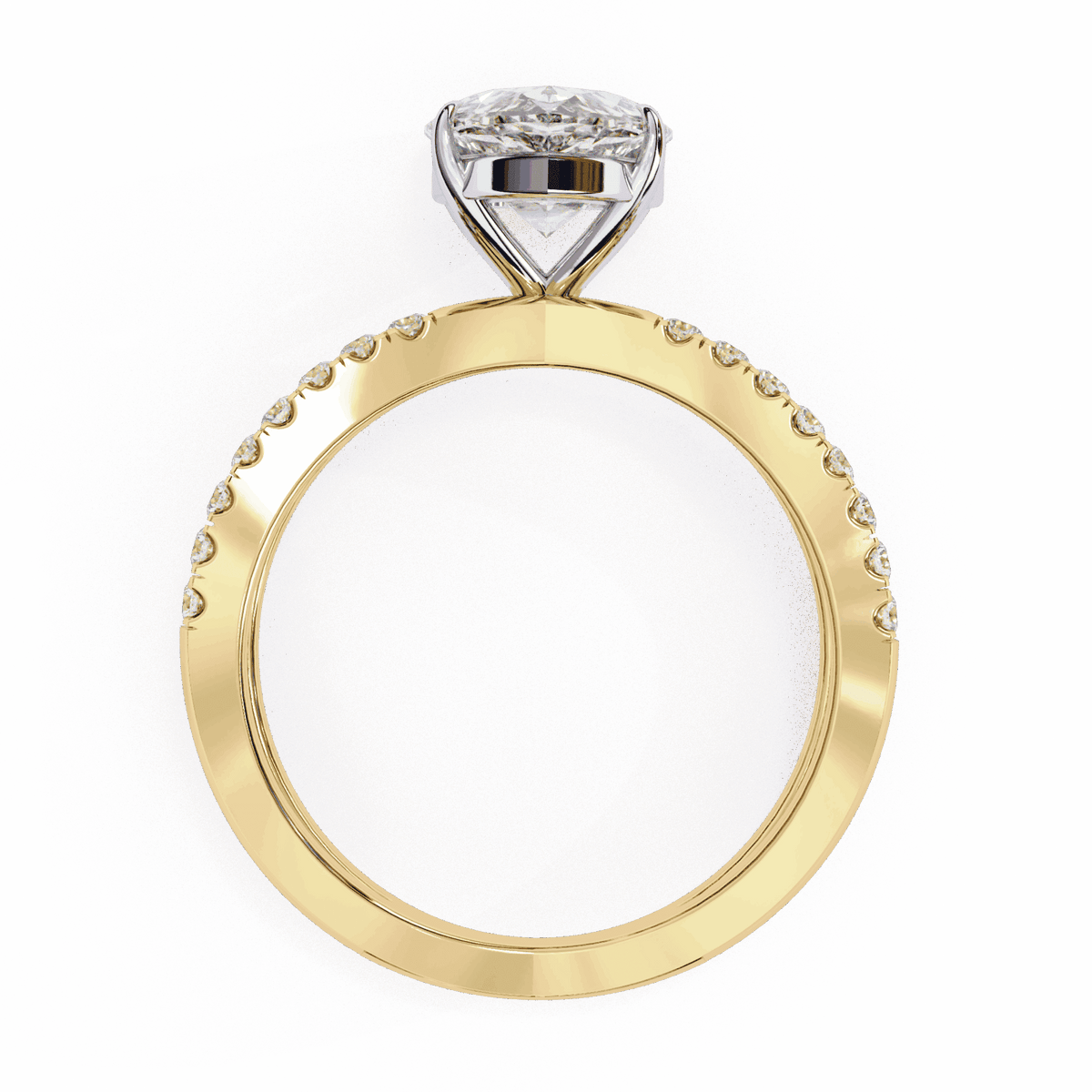1.75 Carat Pear Endless Promise Solitaire Ring in Moissanite | House of Estara