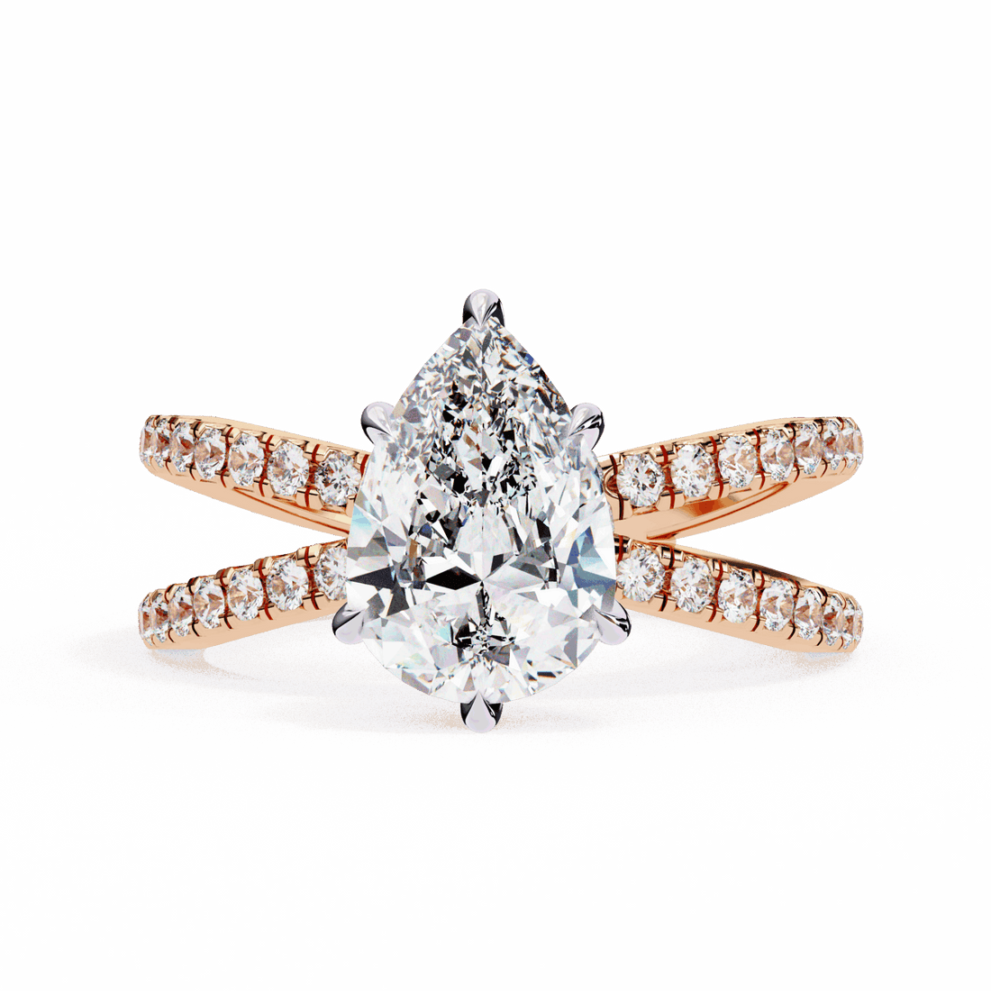 1.75 Carat Pear Endless Promise Solitaire Ring in Moissanite | House of Estara