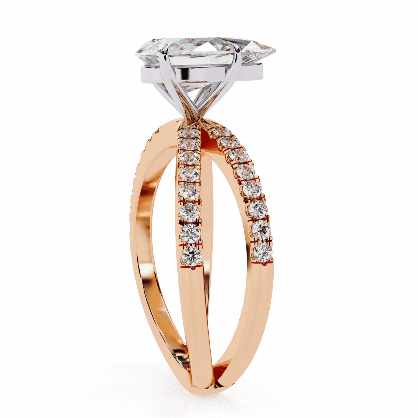 1.75 Carat Pear Endless Promise Solitaire Ring in Moissanite | House of Estara