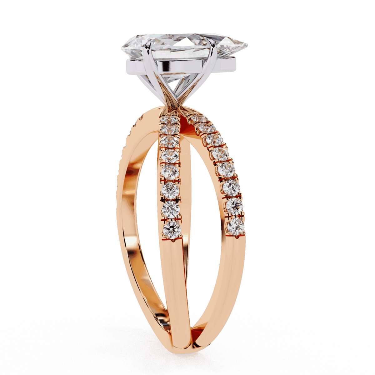 1.75 Carat Pear Endless Promise Solitaire Ring in Moissanite | House of Estara