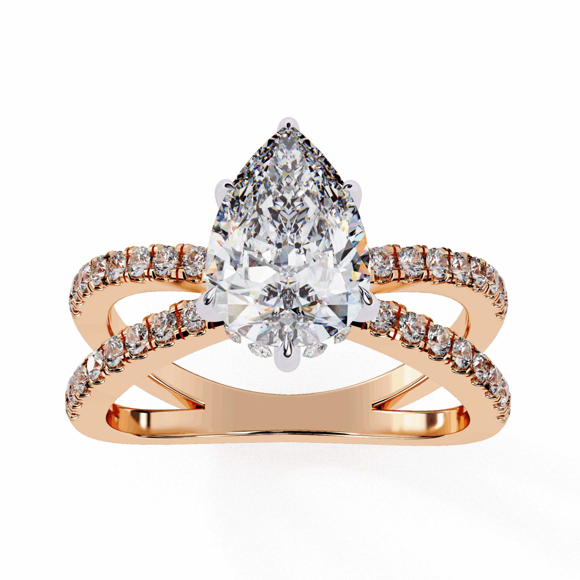 1.75 Carat Pear Endless Promise Solitaire Ring in Moissanite | House of Estara