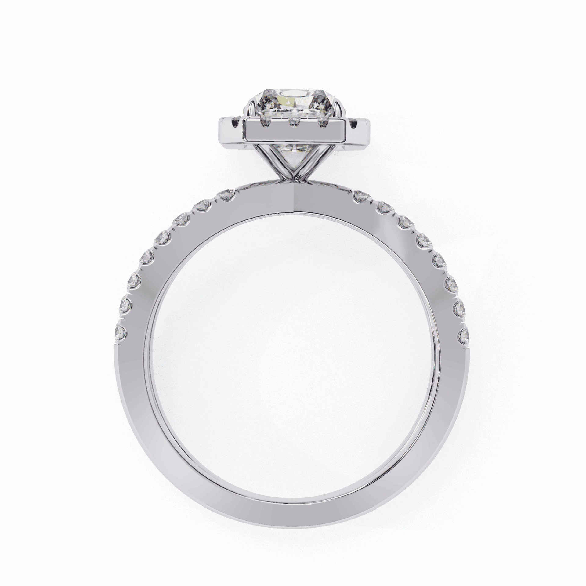 2.5 Carat Radiant Signature Solitaire Ring in Moissanite | House of Estara
