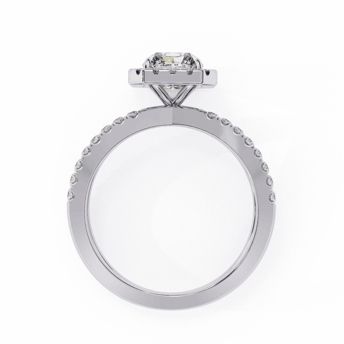 2.5 Carat Radiant Signature Solitaire Ring in Moissanite | House of Estara