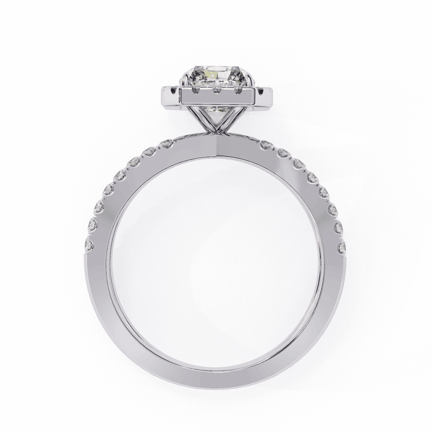 2.5 Carat Radiant Signature Solitaire Ring in Moissanite | House of Estara