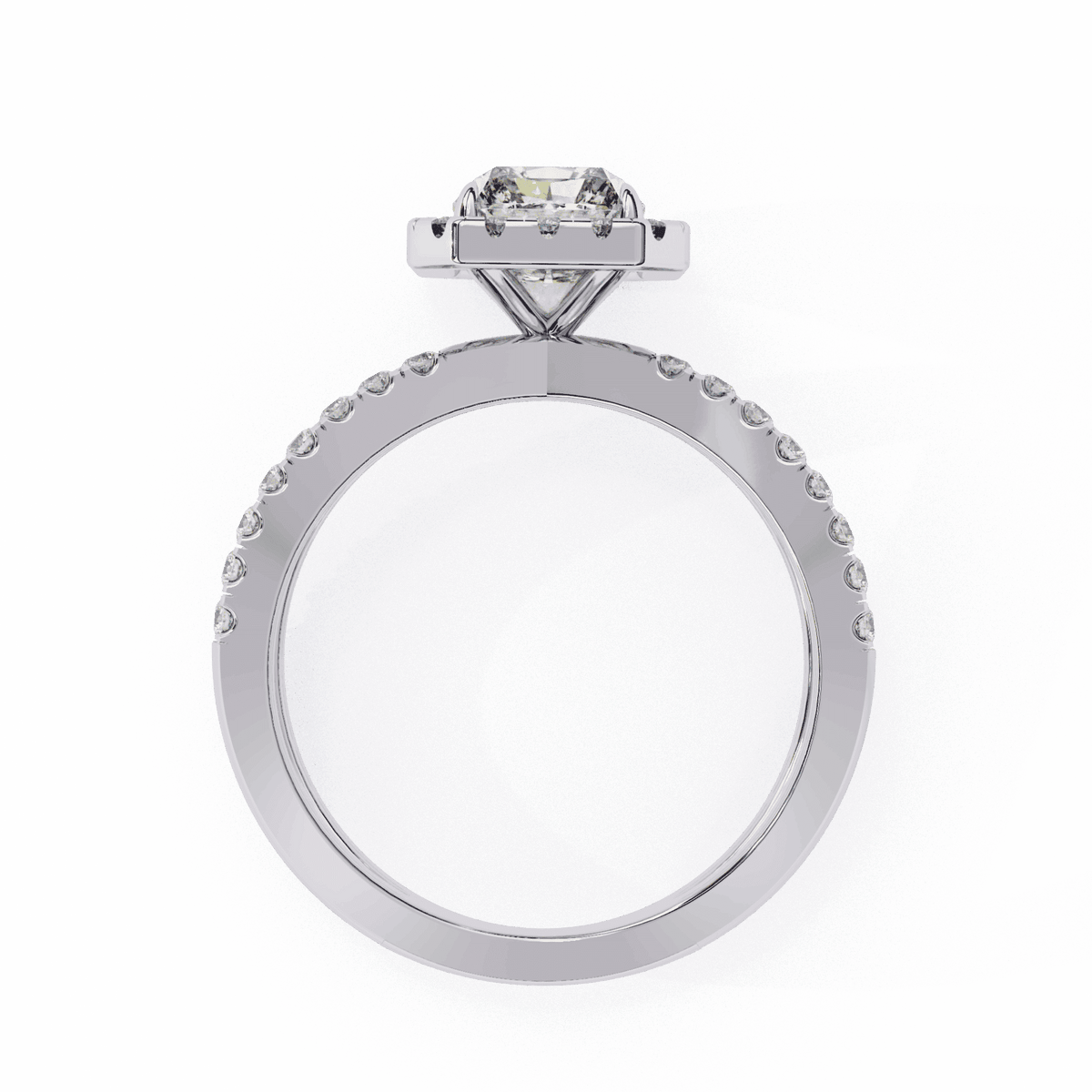 2.5 Carat Radiant Signature Solitaire Ring in Moissanite | House of Estara