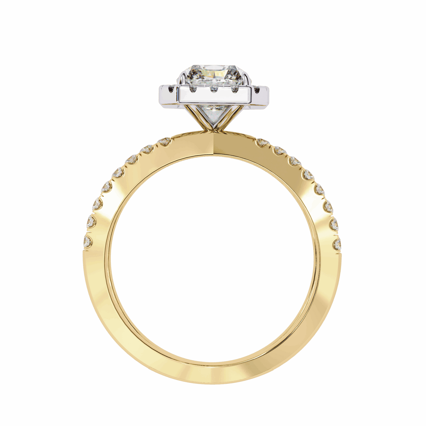 2.5 Carat Radiant Signature Solitaire Ring in Moissanite | House of Estara