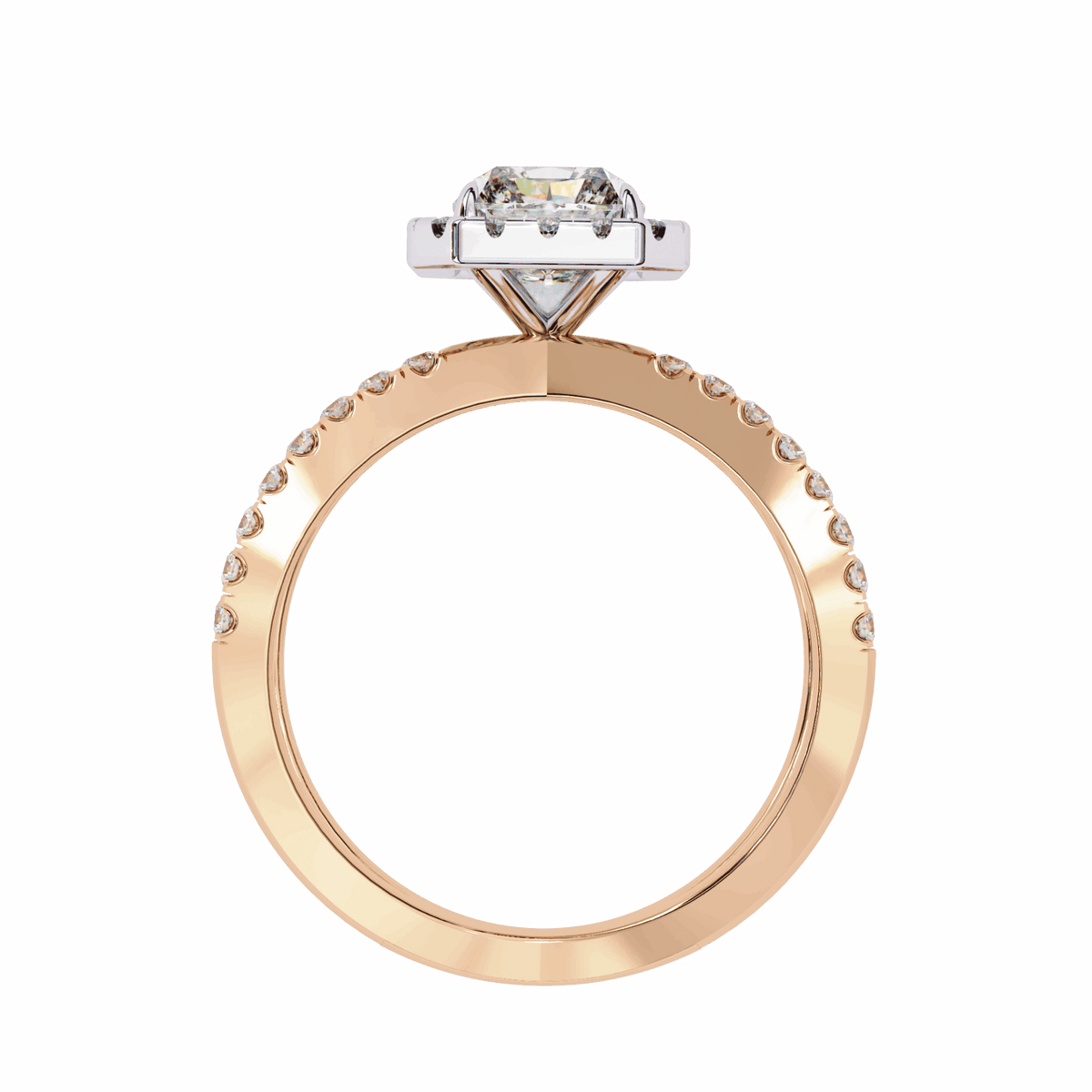 2.5 Carat Radiant Signature Solitaire Ring in Moissanite | House of Estara