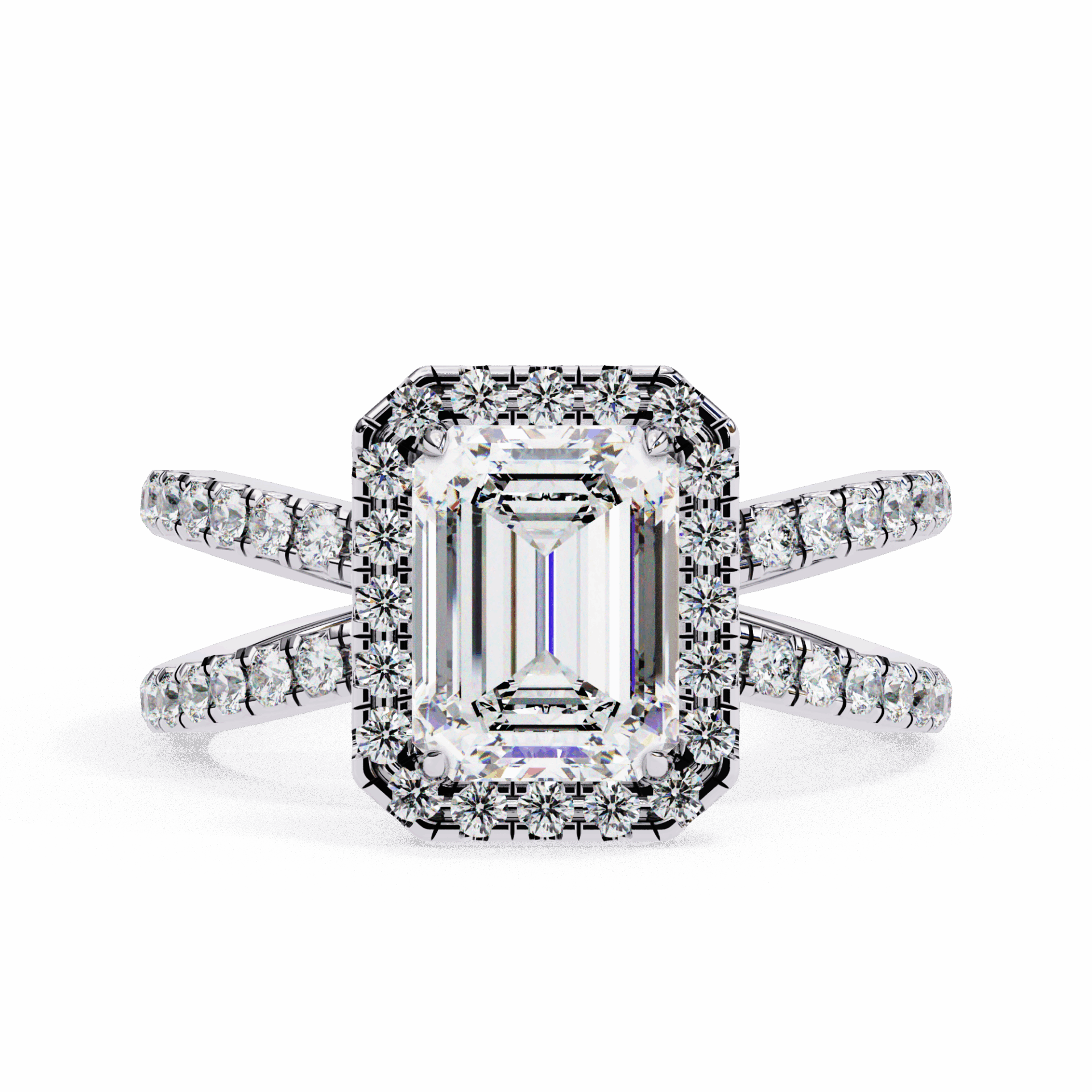 2.25 Carat Emerald Signature Solitaire Ring in Moissanite | House of Estara