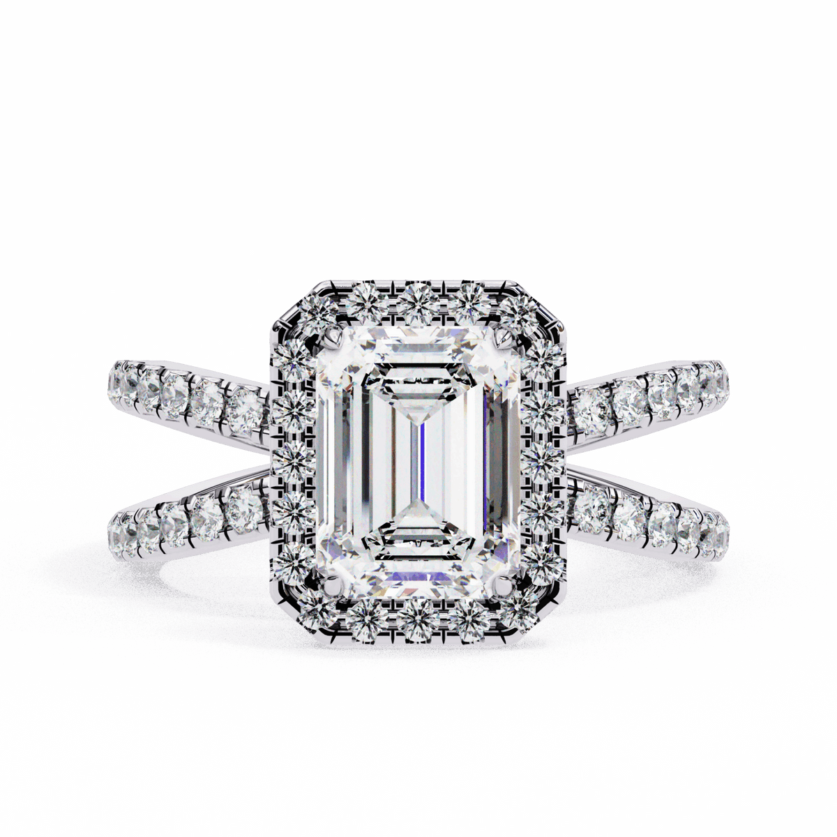 2.25 Carat Emerald Signature Solitaire Ring in Moissanite | House of Estara