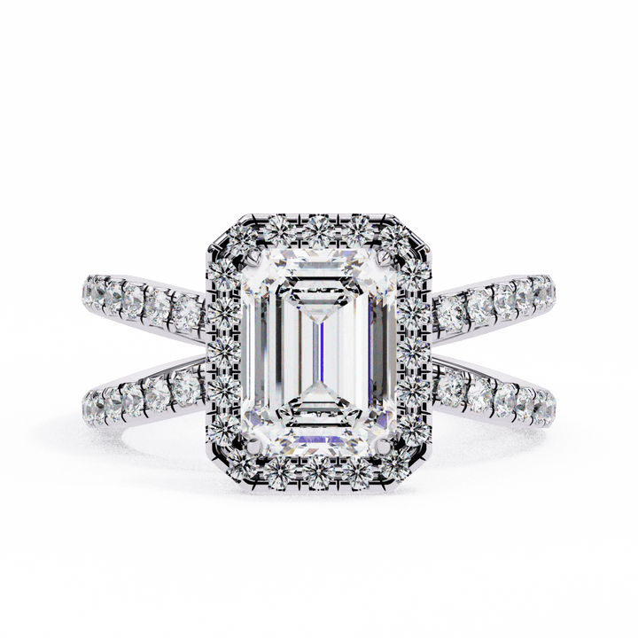 2.25 Carat Emerald Signature Solitaire Ring in Moissanite | House of Estara