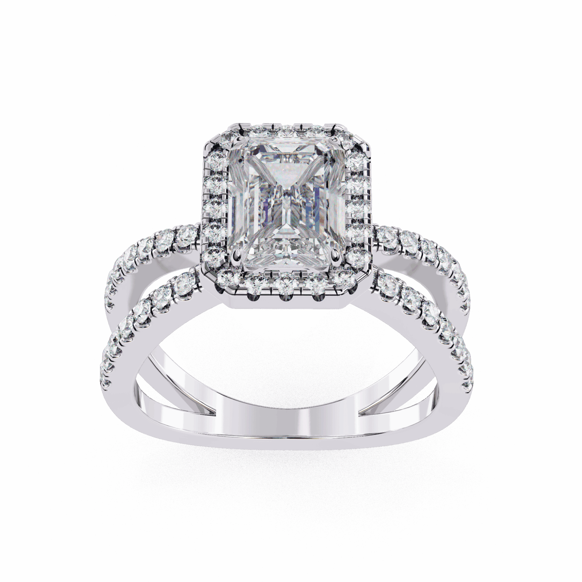 2.25 Carat Emerald Signature Solitaire Ring in Moissanite | House of Estara