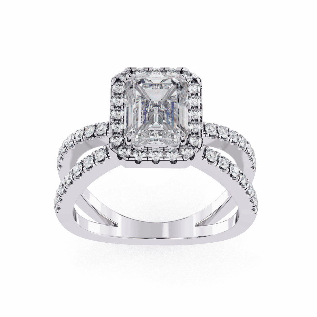 2.25 Carat Emerald Signature Solitaire Ring in Moissanite | House of Estara