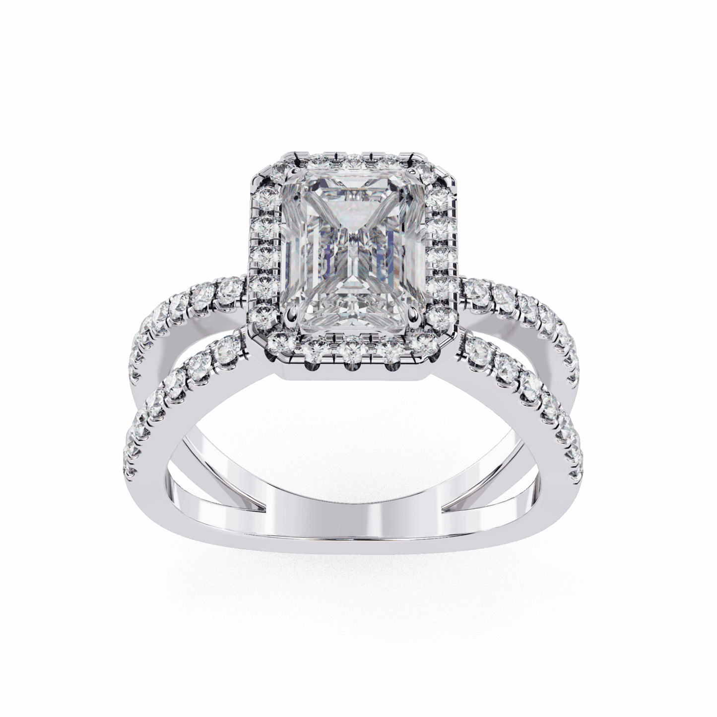2.25 Carat Emerald Signature Solitaire Ring in Moissanite | House of Estara