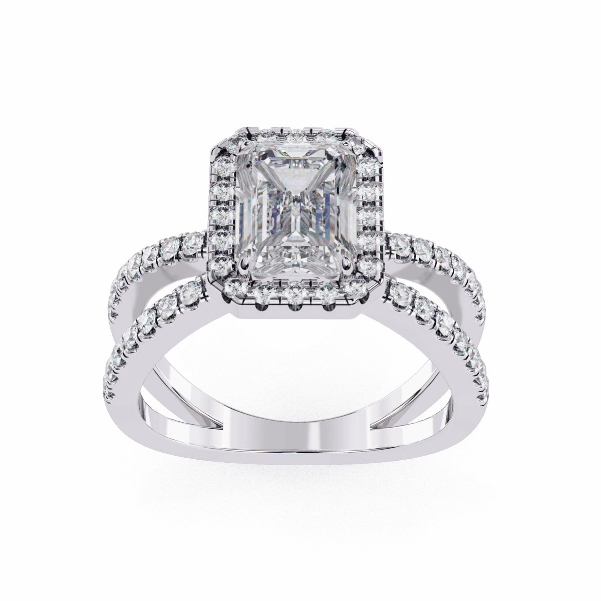 2.25 Carat Emerald Signature Solitaire Ring in Moissanite | House of Estara