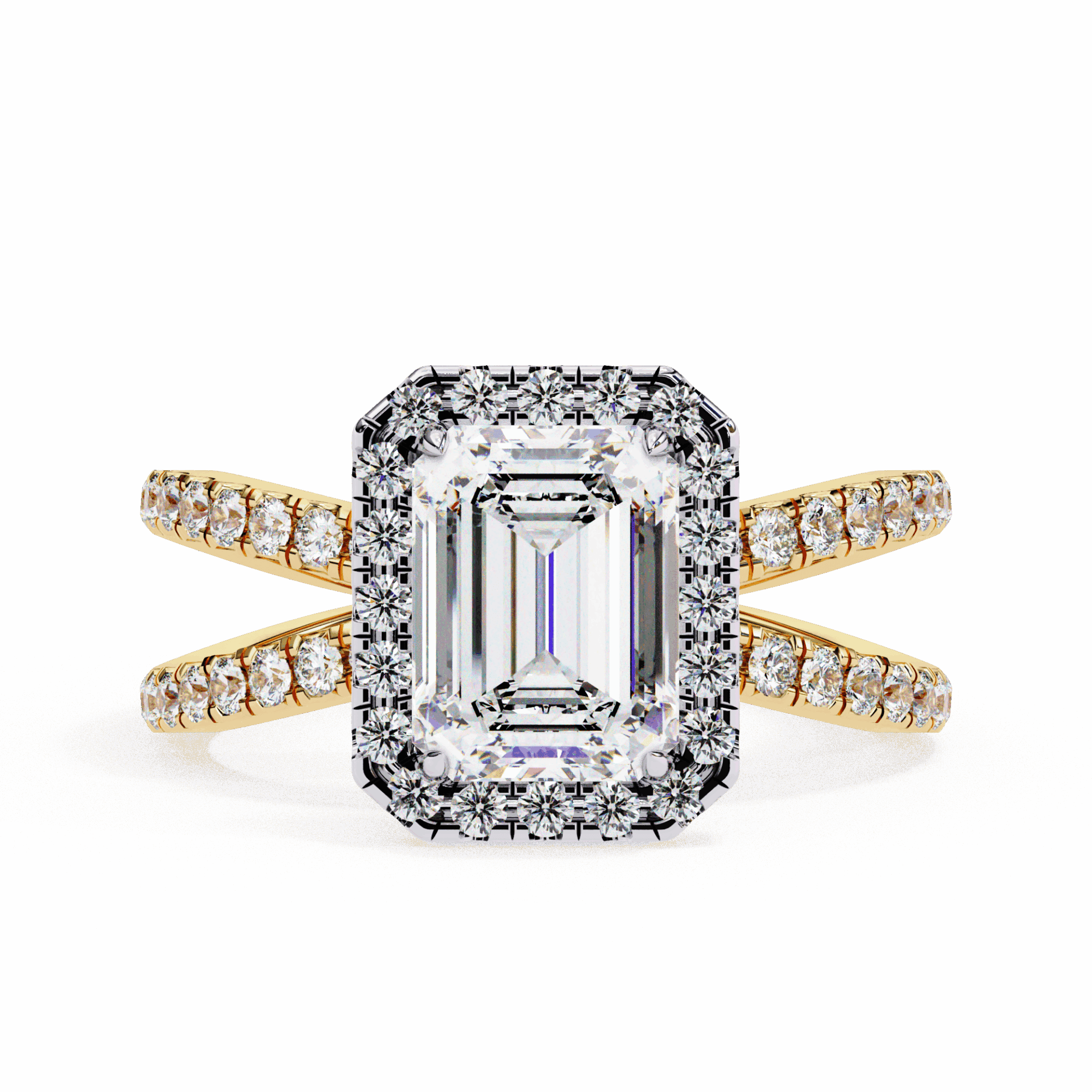 2.25 Carat Emerald Signature Solitaire Ring in Moissanite | House of Estara
