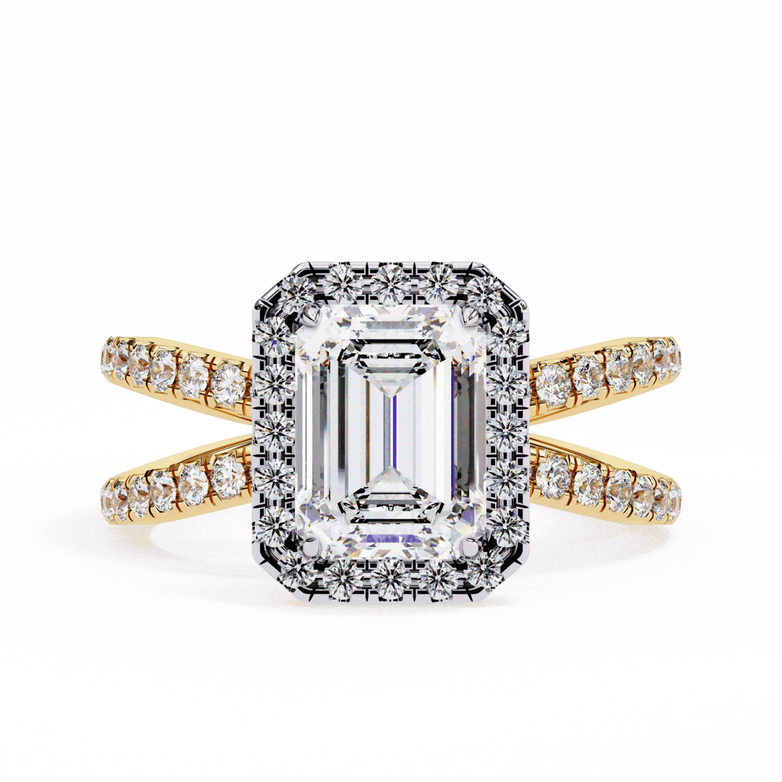 2.25 Carat Emerald Signature Solitaire Ring in Moissanite | House of Estara