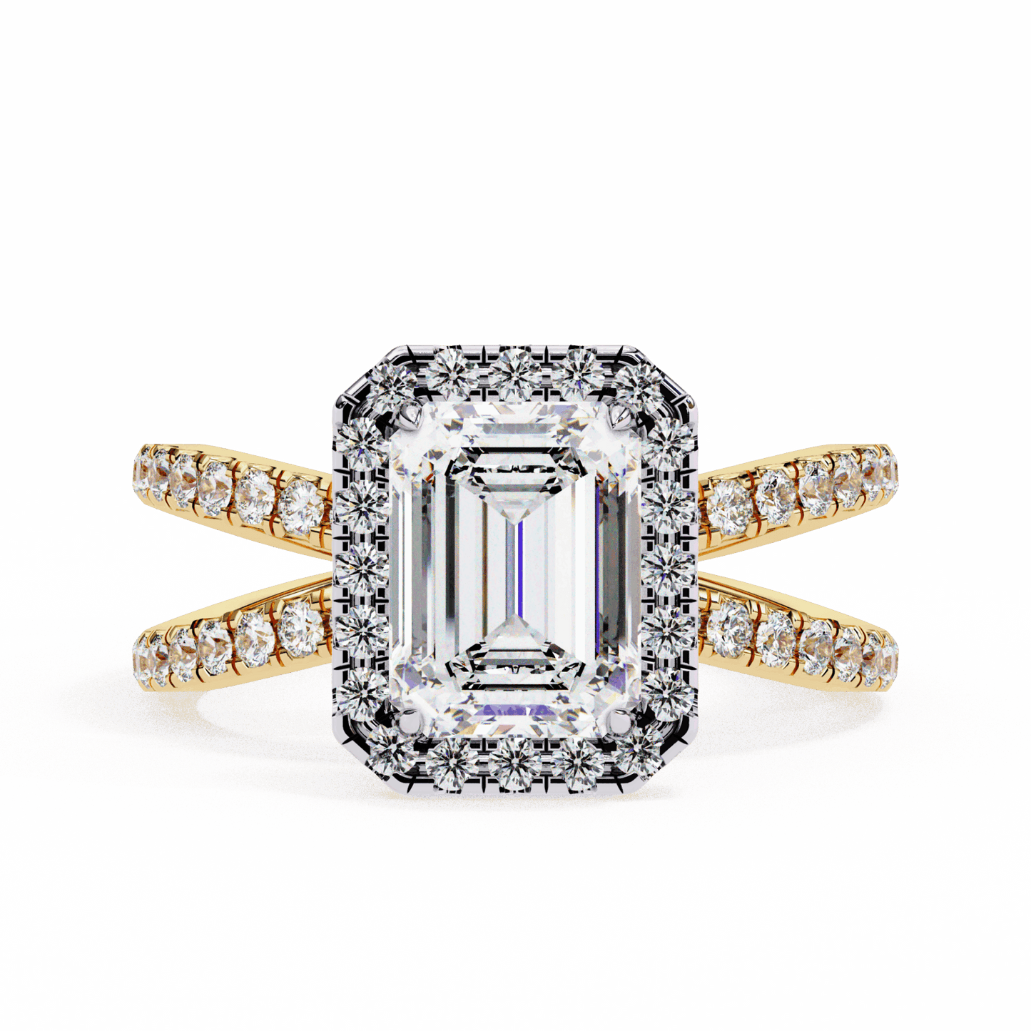 2.25 Carat Emerald Signature Solitaire Ring in Moissanite | House of Estara