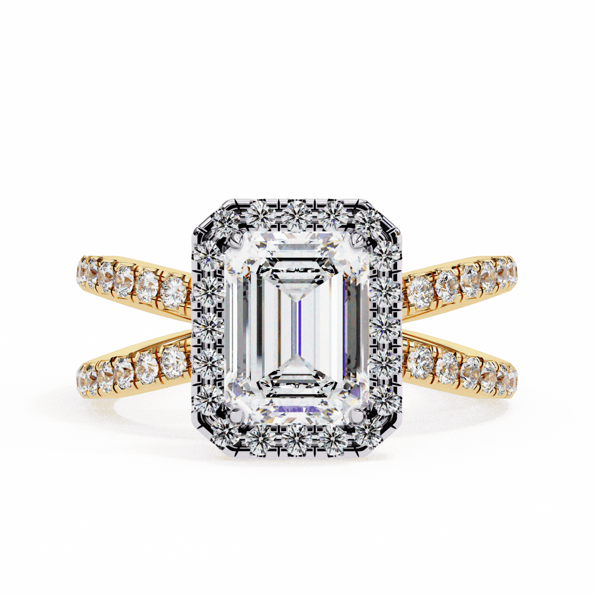 2.25 Carat Emerald Signature Solitaire Ring in Moissanite | House of Estara