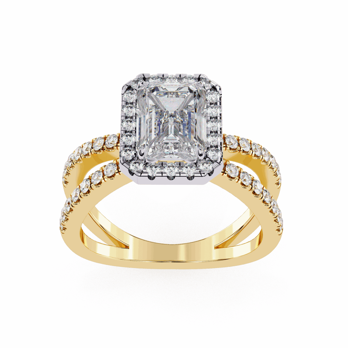 2.25 Carat Emerald Signature Solitaire Ring in Moissanite | House of Estara