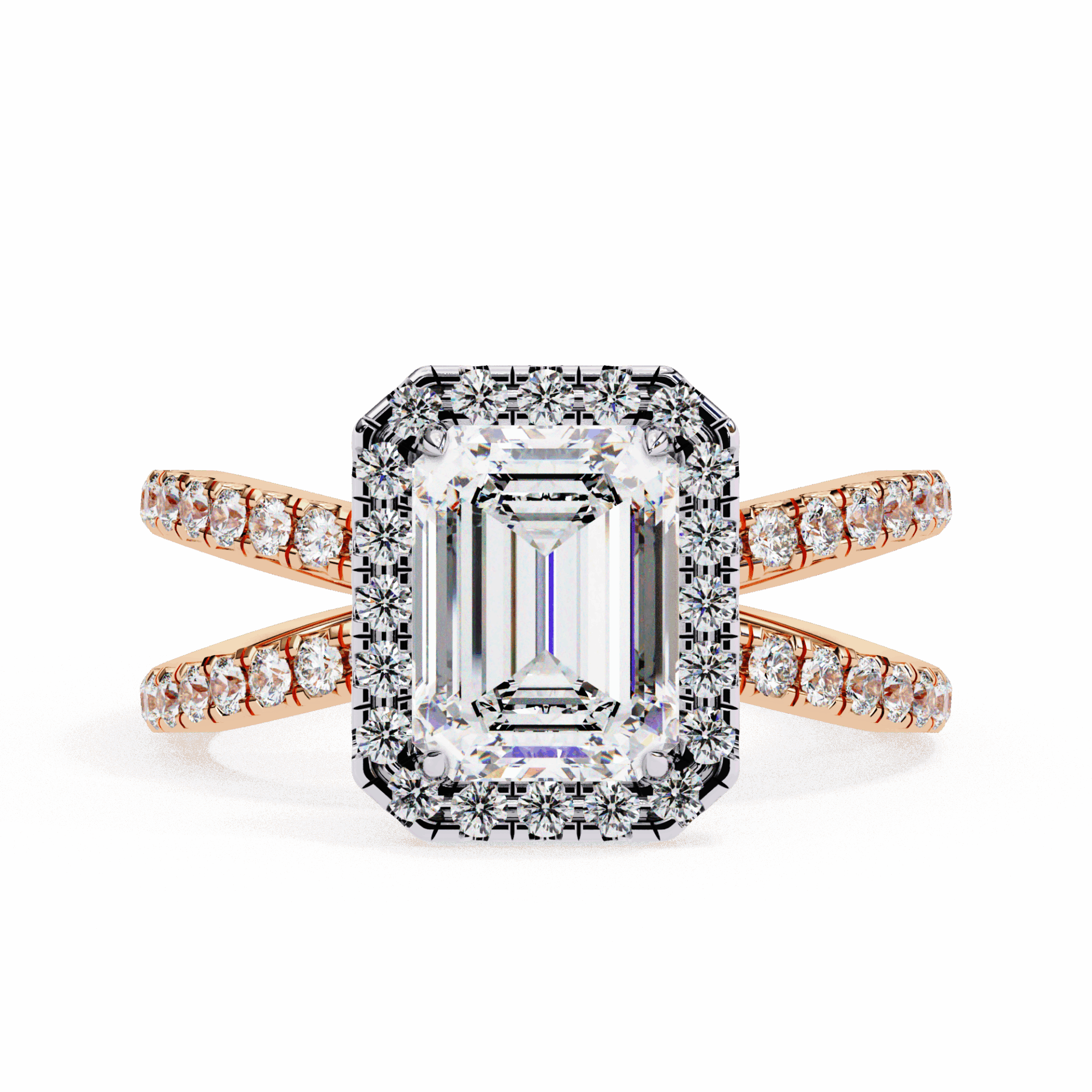2.25 Carat Emerald Signature Solitaire Ring in Moissanite | House of Estara