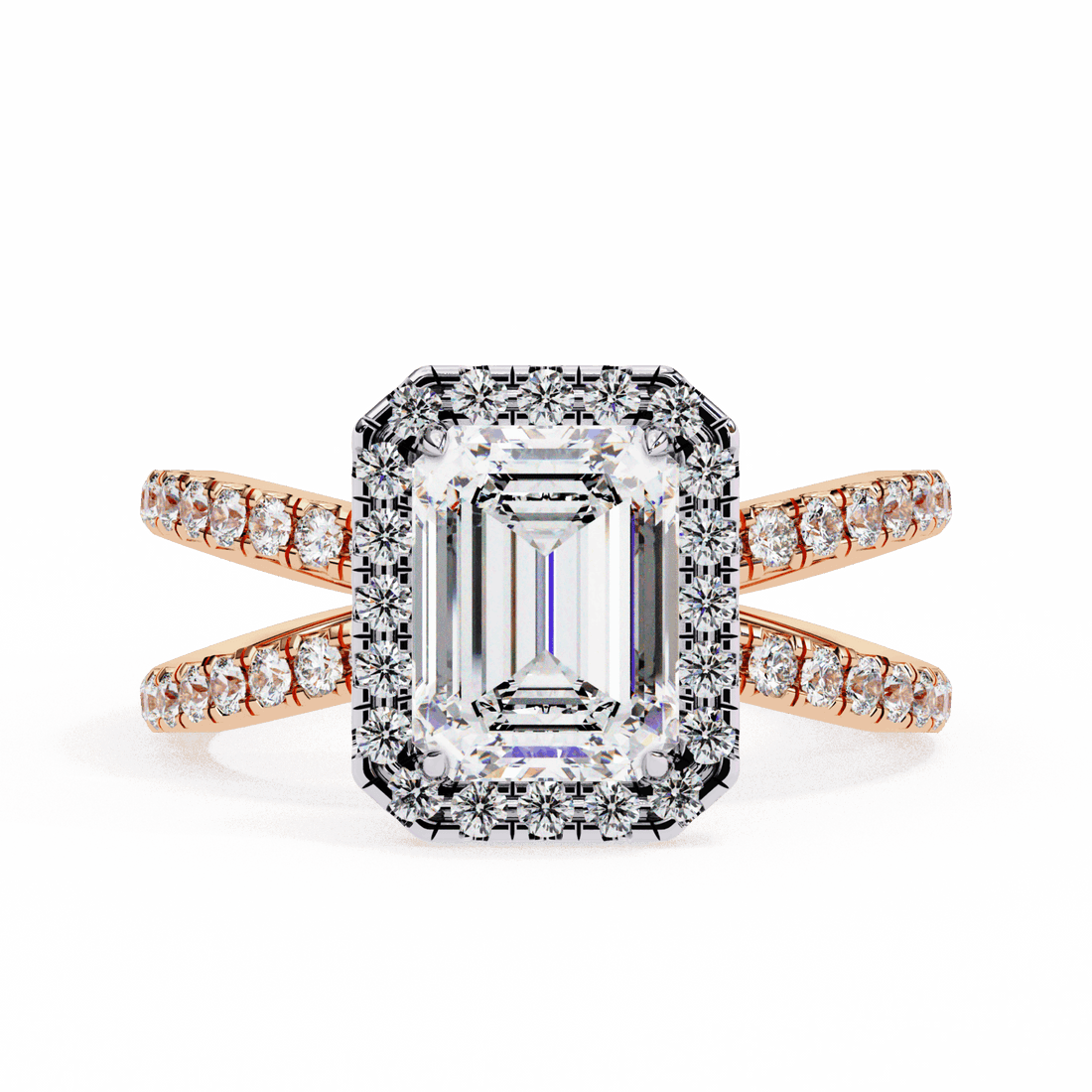 2.25 Carat Emerald Signature Solitaire Ring in Moissanite | House of Estara