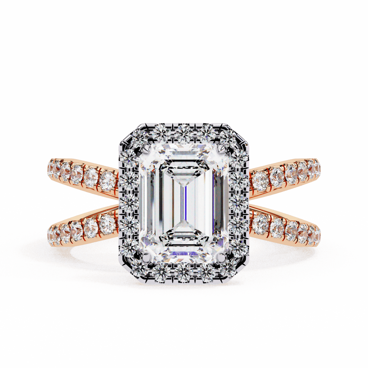 2.25 Carat Emerald Signature Solitaire Ring in Moissanite | House of Estara