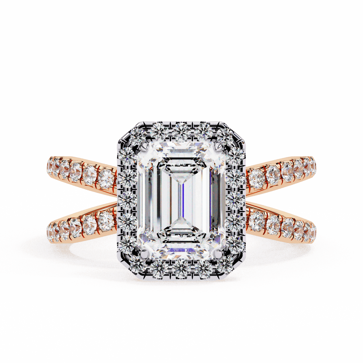 2.25 Carat Emerald Signature Solitaire Ring in Moissanite | House of Estara