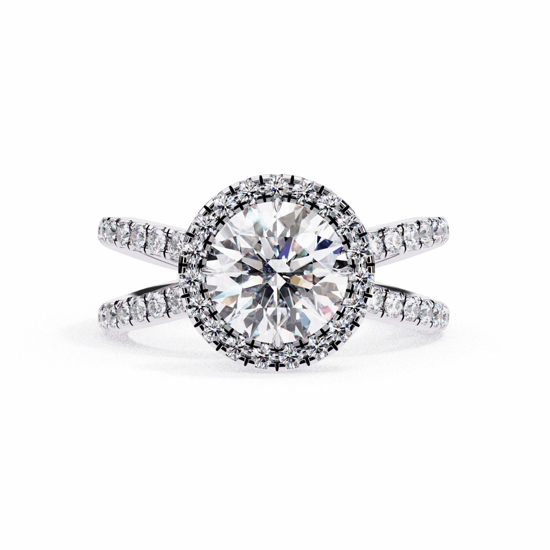 2 Carat Round Signature Solitaire Ring in Moissanite | House of Estara