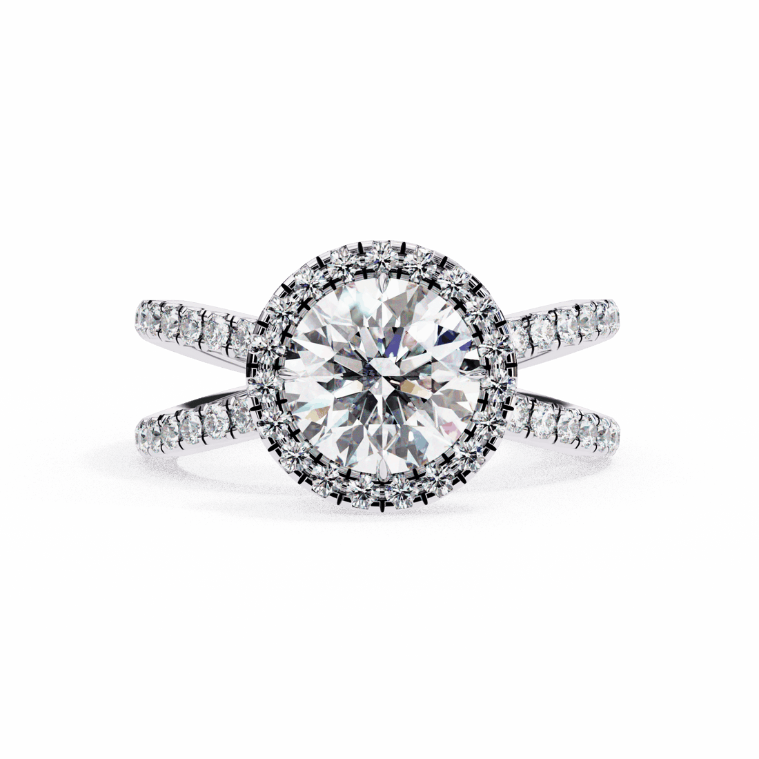 2 Carat Round Signature Solitaire Ring in Moissanite | House of Estara