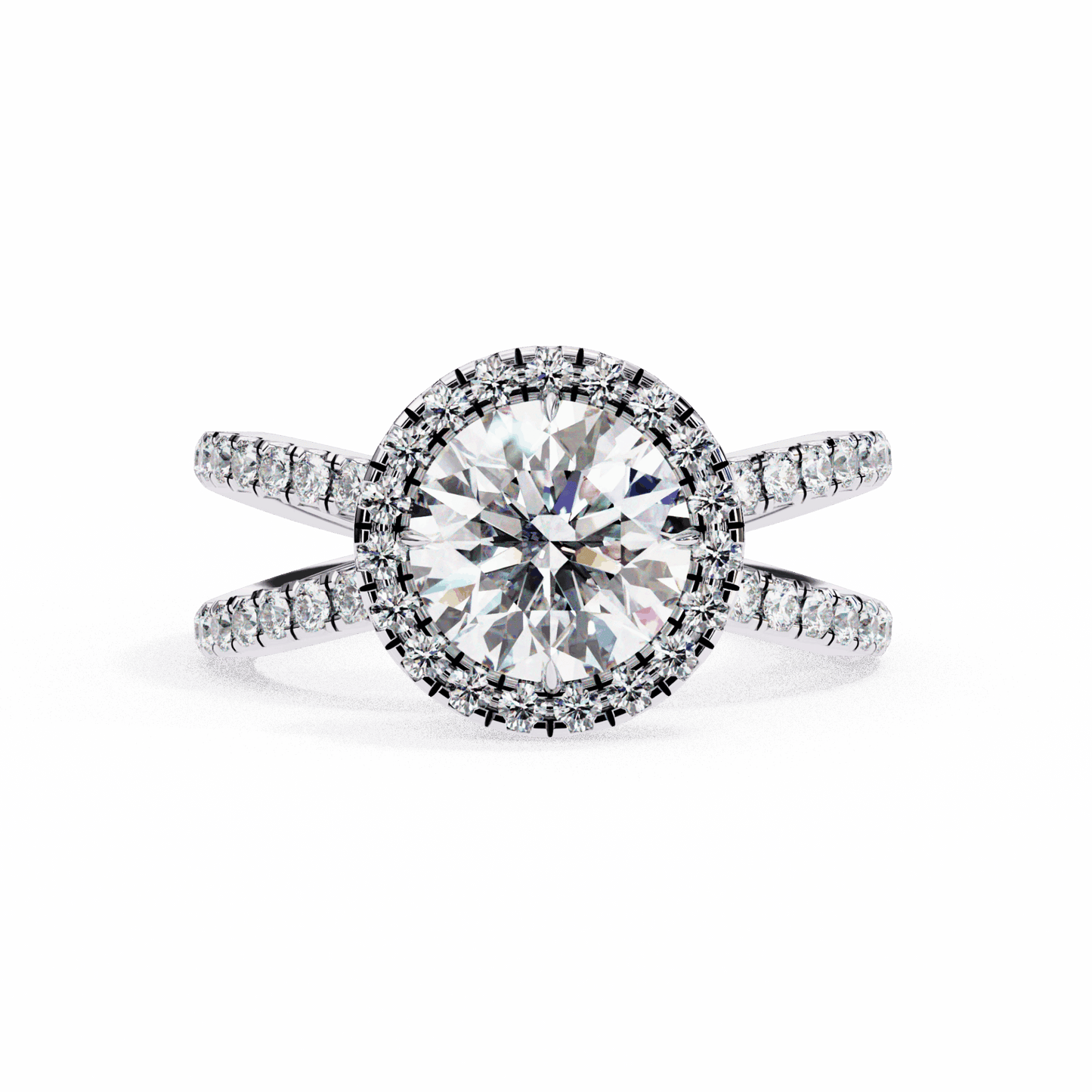 2 Carat Round Signature Solitaire Ring in Moissanite | House of Estara