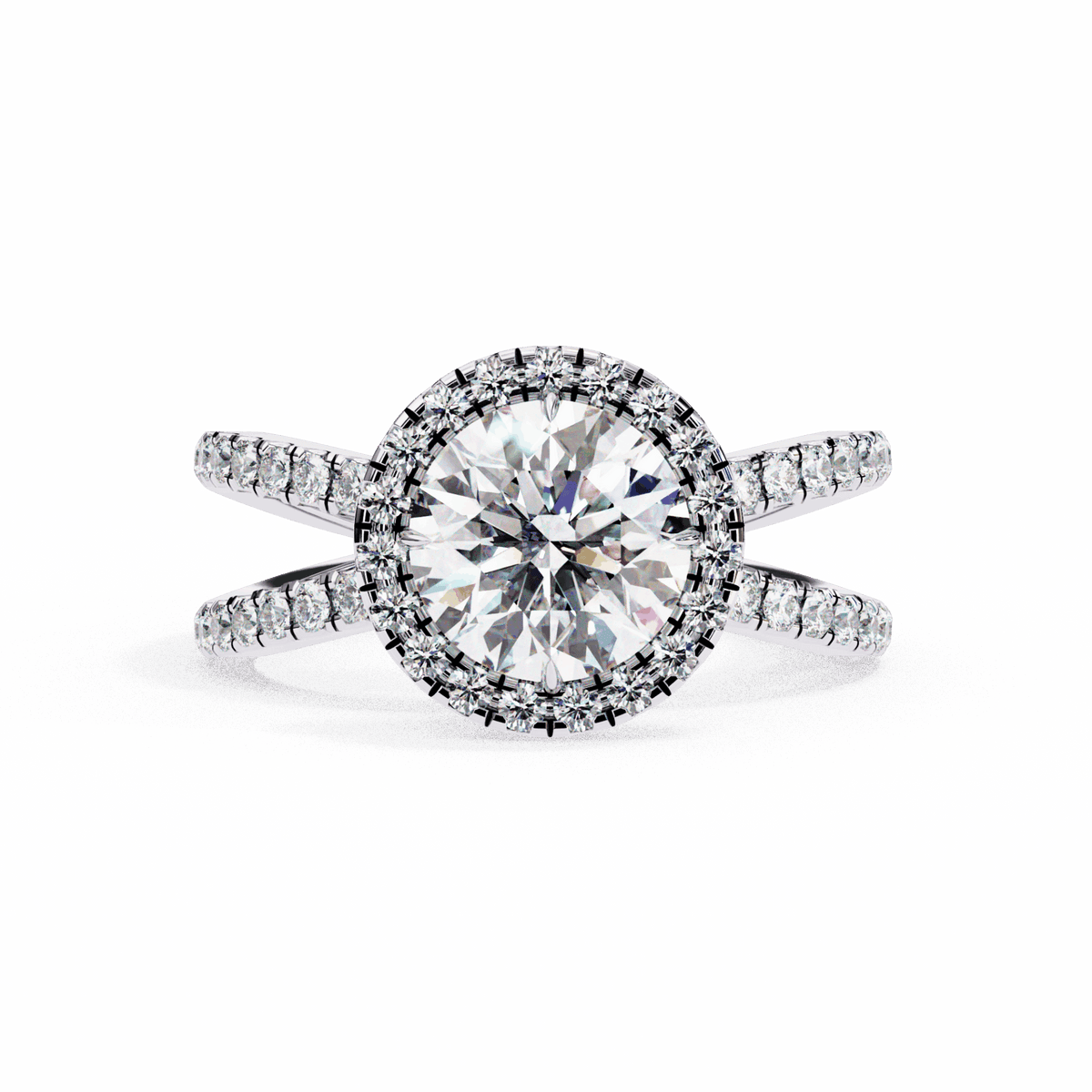 2 Carat Round Signature Solitaire Ring in Moissanite | House of Estara