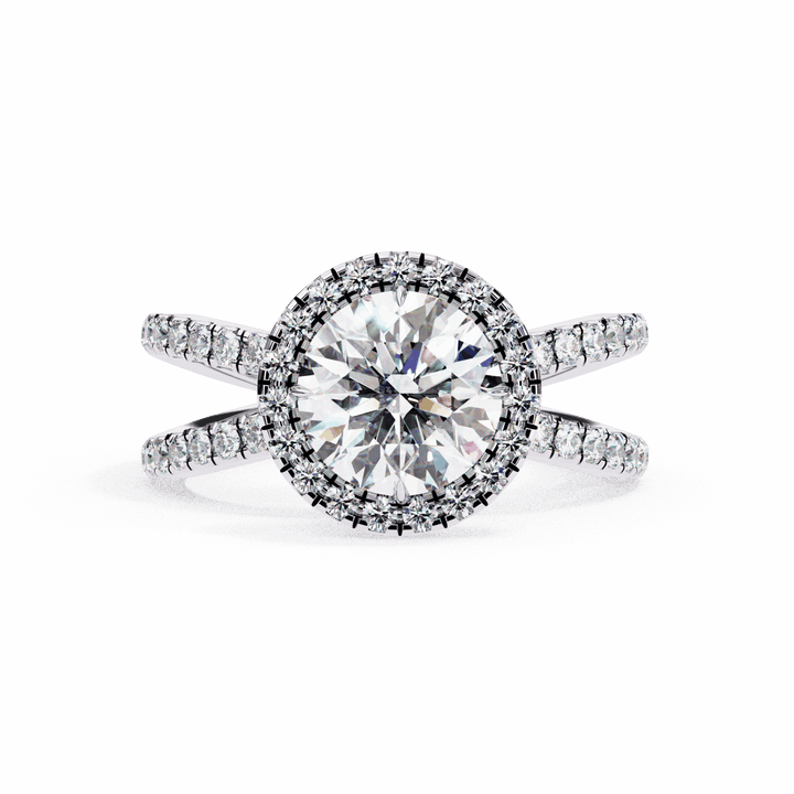 2 Carat Round Signature Solitaire Ring in Moissanite | House of Estara
