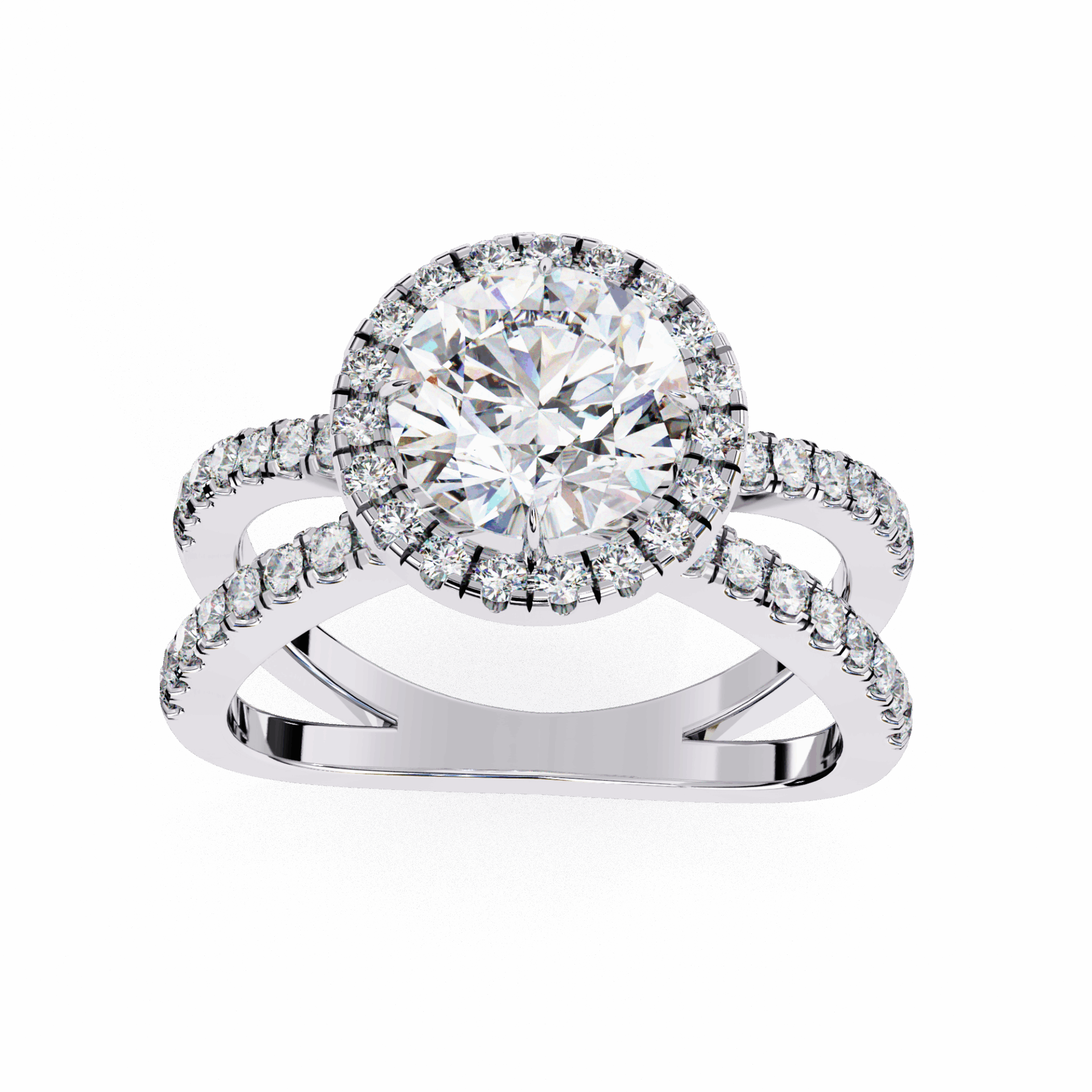 2 Carat Round Signature Solitaire Ring in Moissanite | House of Estara