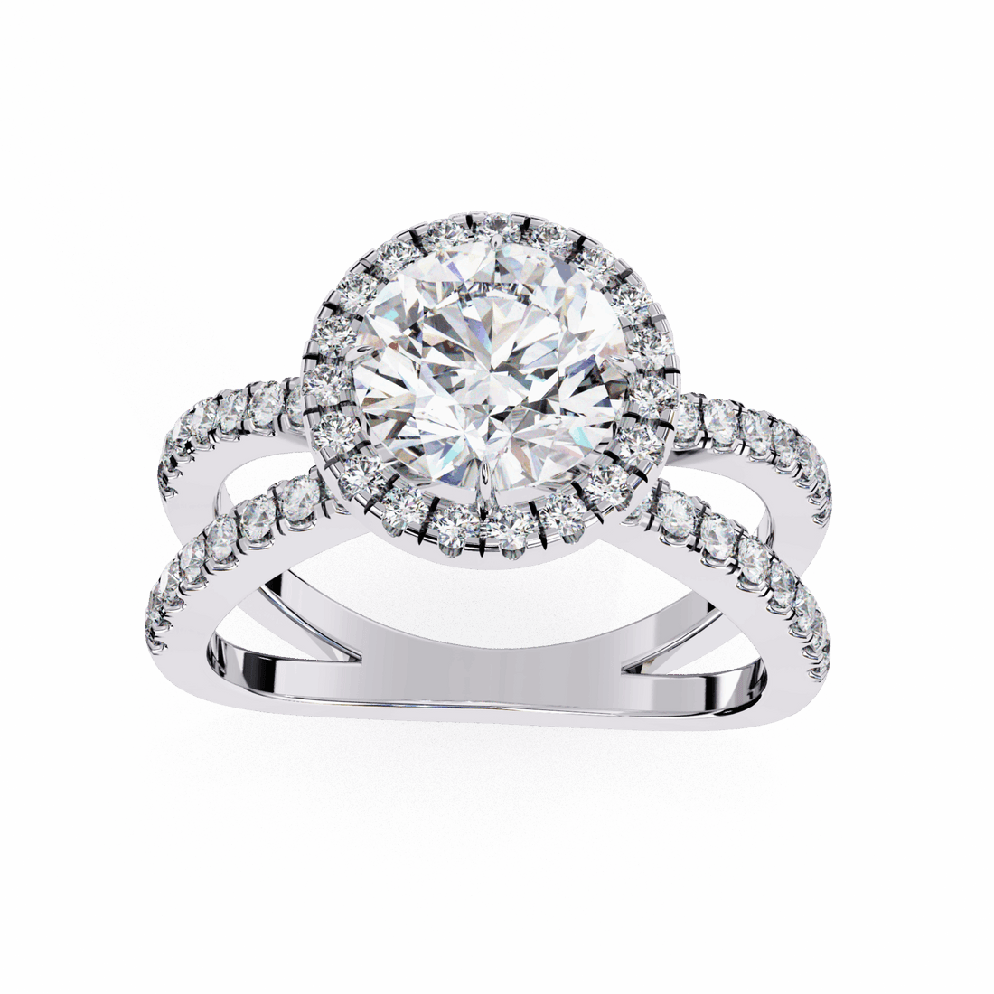 2 Carat Round Signature Solitaire Ring in Moissanite | House of Estara
