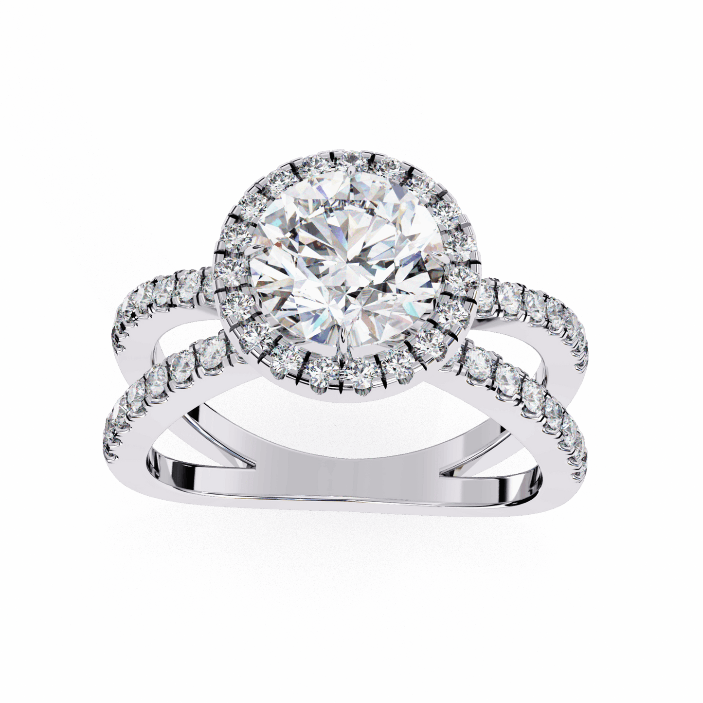 2 Carat Round Signature Solitaire Ring in Moissanite | House of Estara