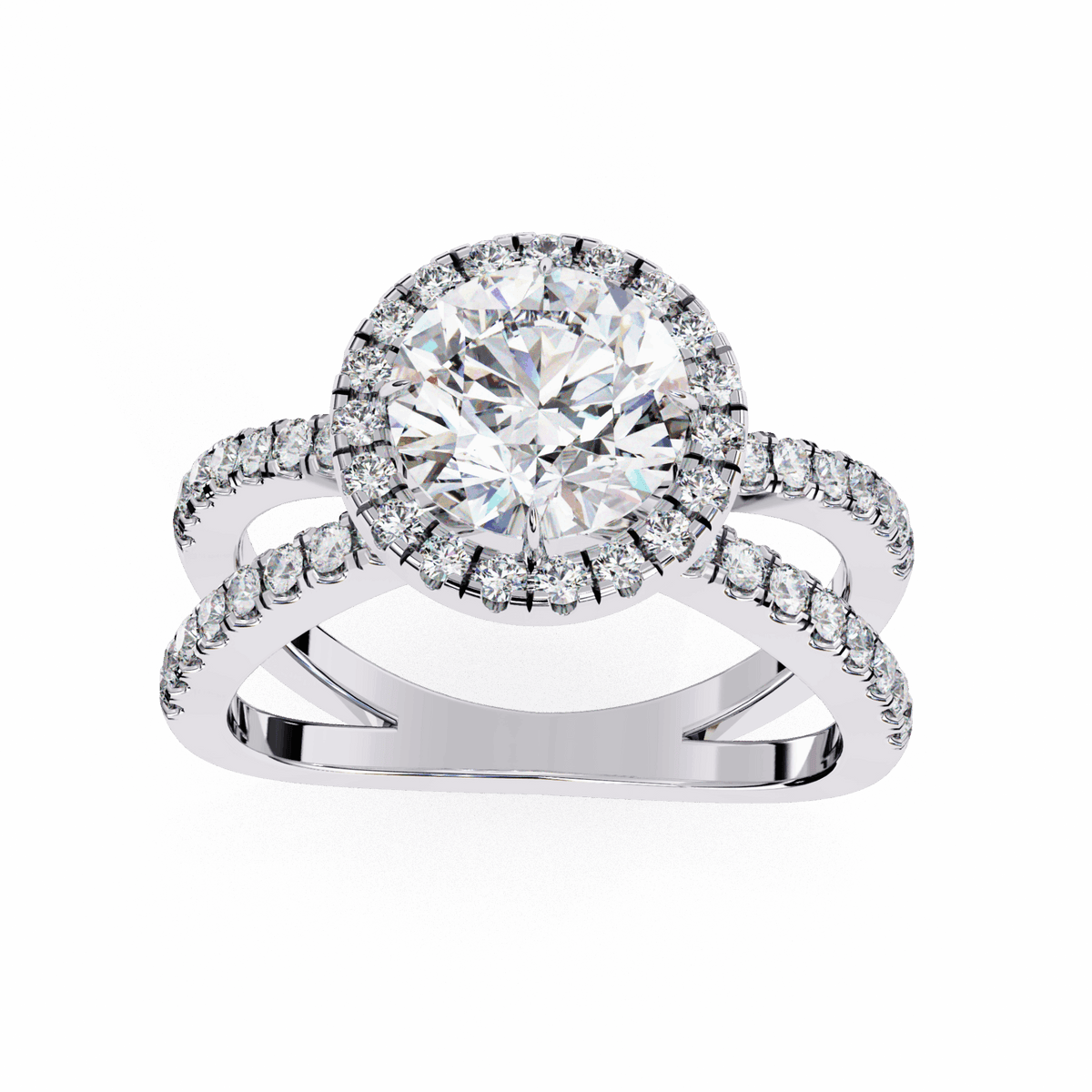2 Carat Round Signature Solitaire Ring in Moissanite | House of Estara
