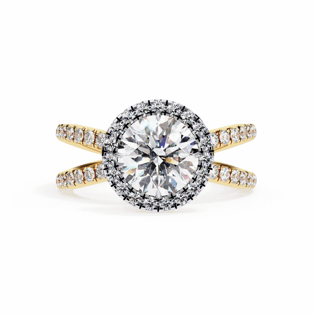 2 Carat Round Signature Solitaire Ring in Moissanite | House of Estara