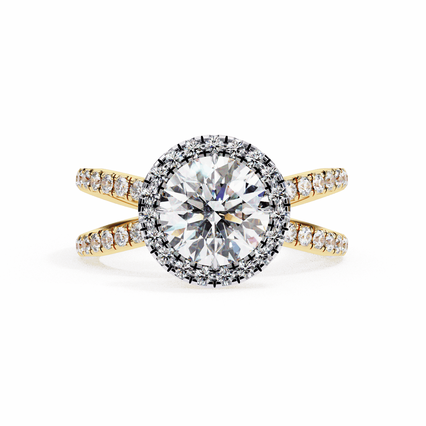 2 Carat Round Signature Solitaire Ring in Moissanite | House of Estara