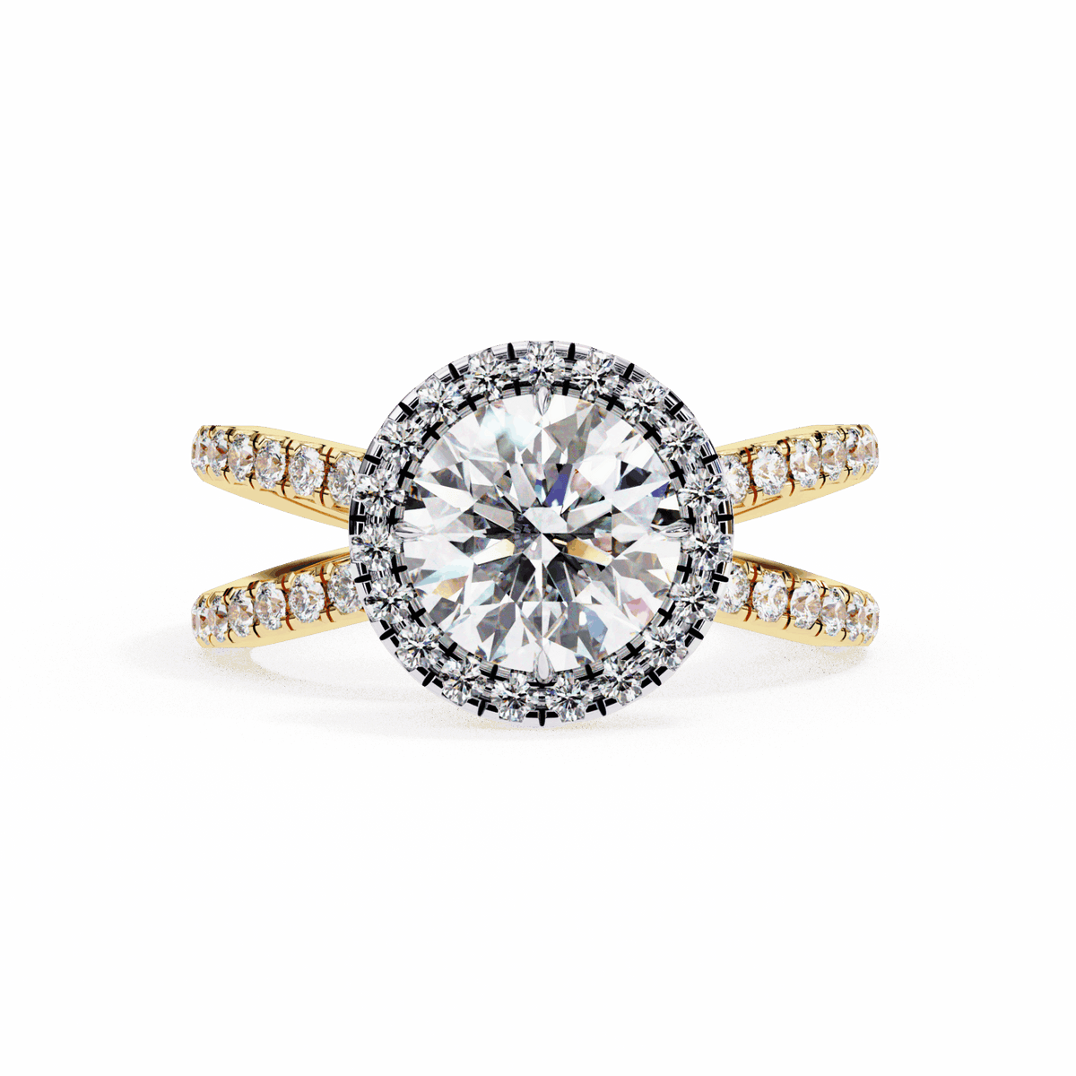 2 Carat Round Signature Solitaire Ring in Moissanite | House of Estara