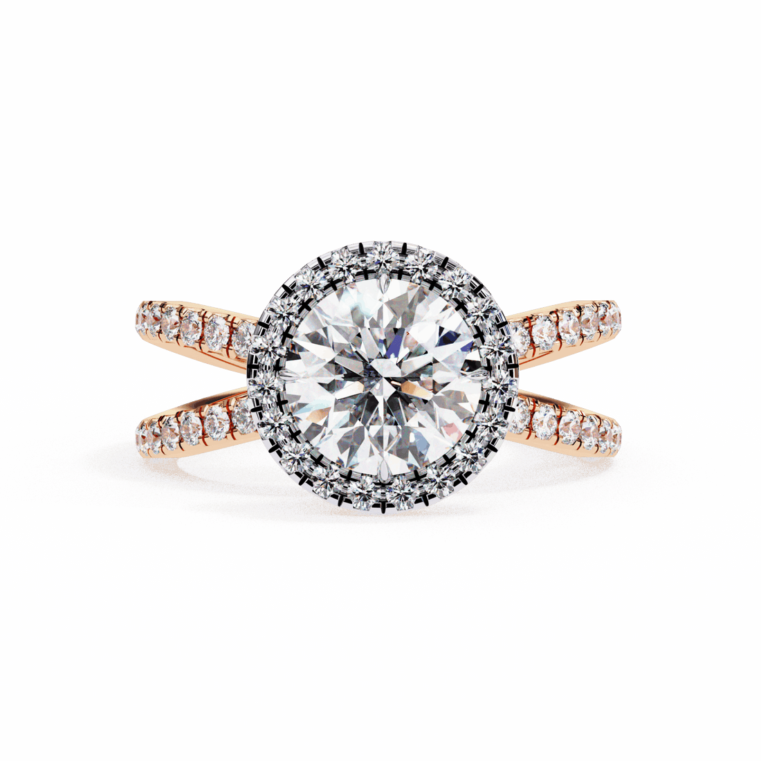 2 Carat Round Signature Solitaire Ring in Moissanite | House of Estara
