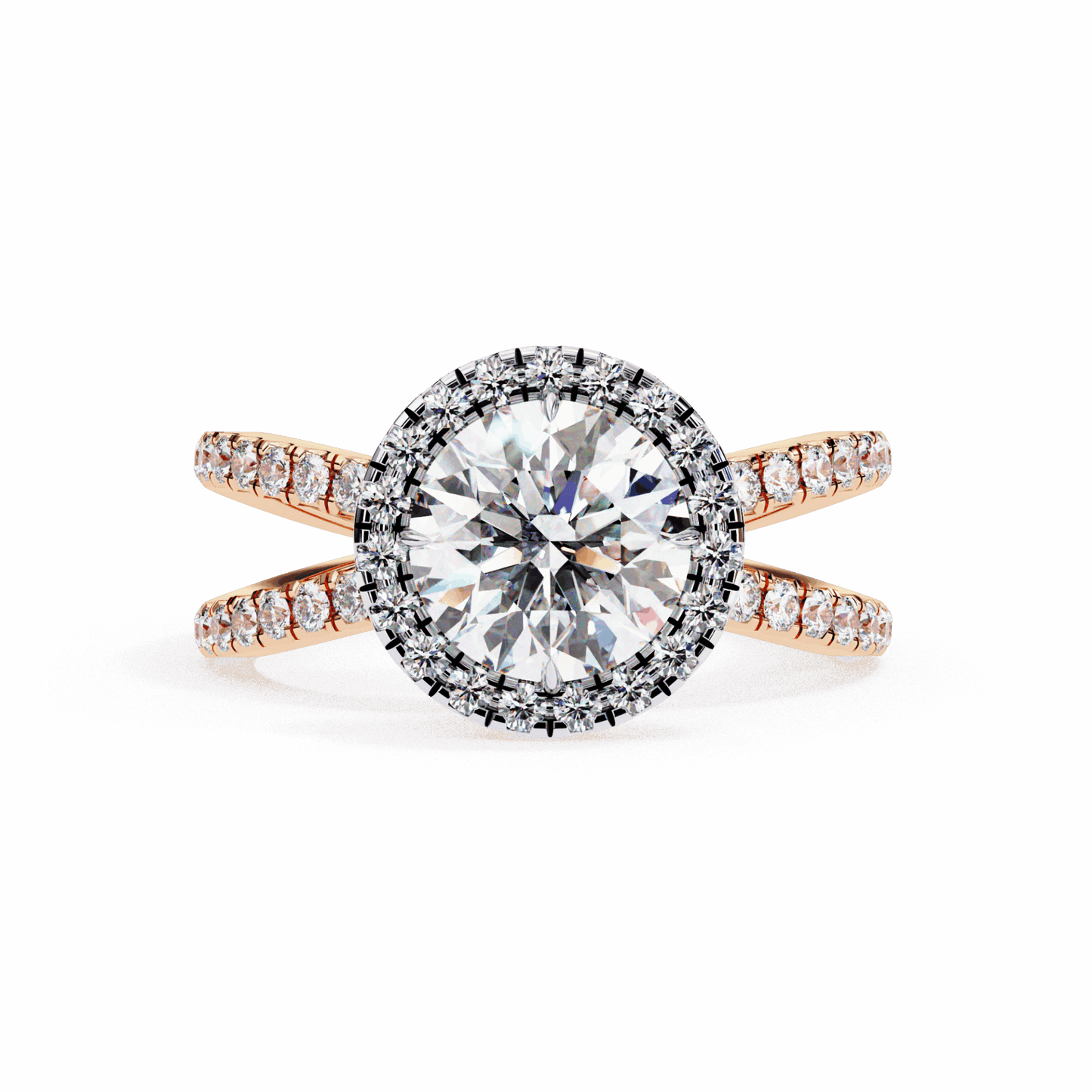 2 Carat Round Signature Solitaire Ring in Moissanite | House of Estara