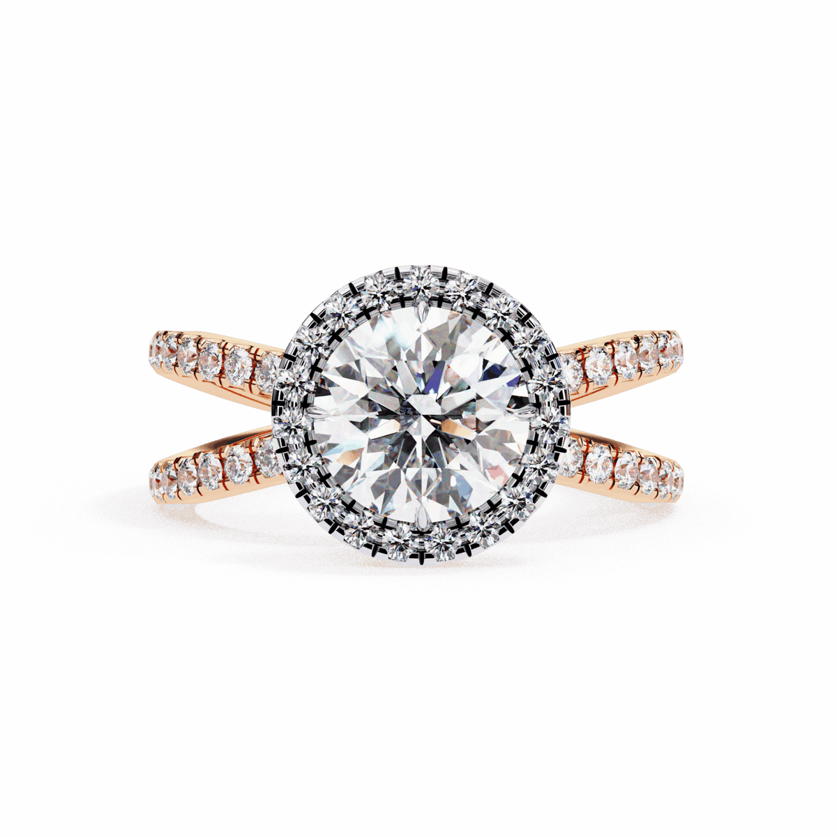 2 Carat Round Signature Solitaire Ring in Moissanite | House of Estara