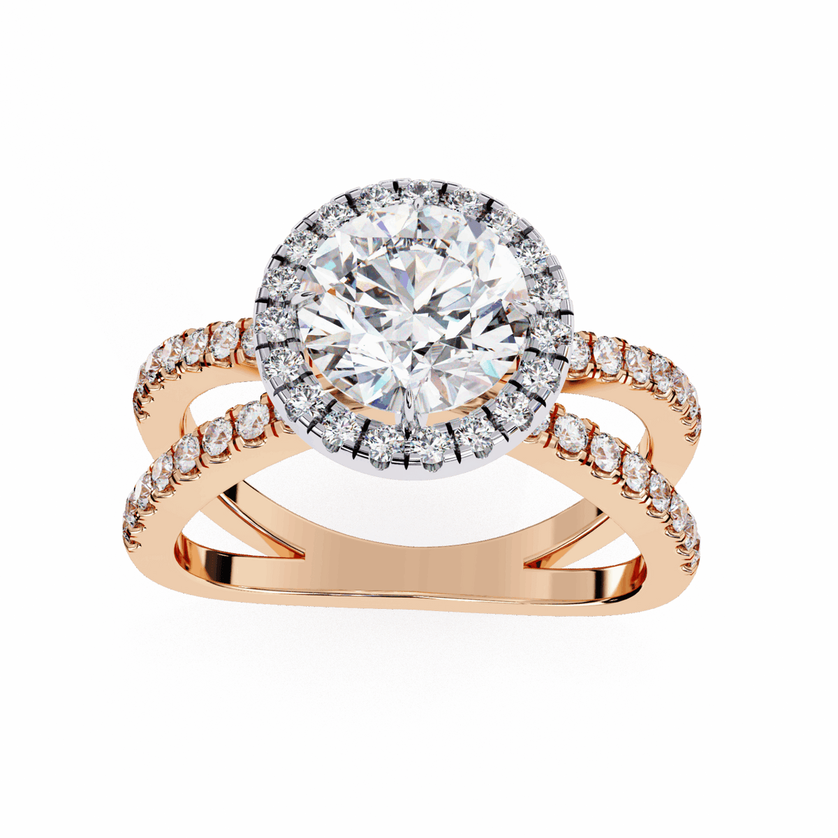 2 Carat Round Signature Solitaire Ring in Moissanite | House of Estara